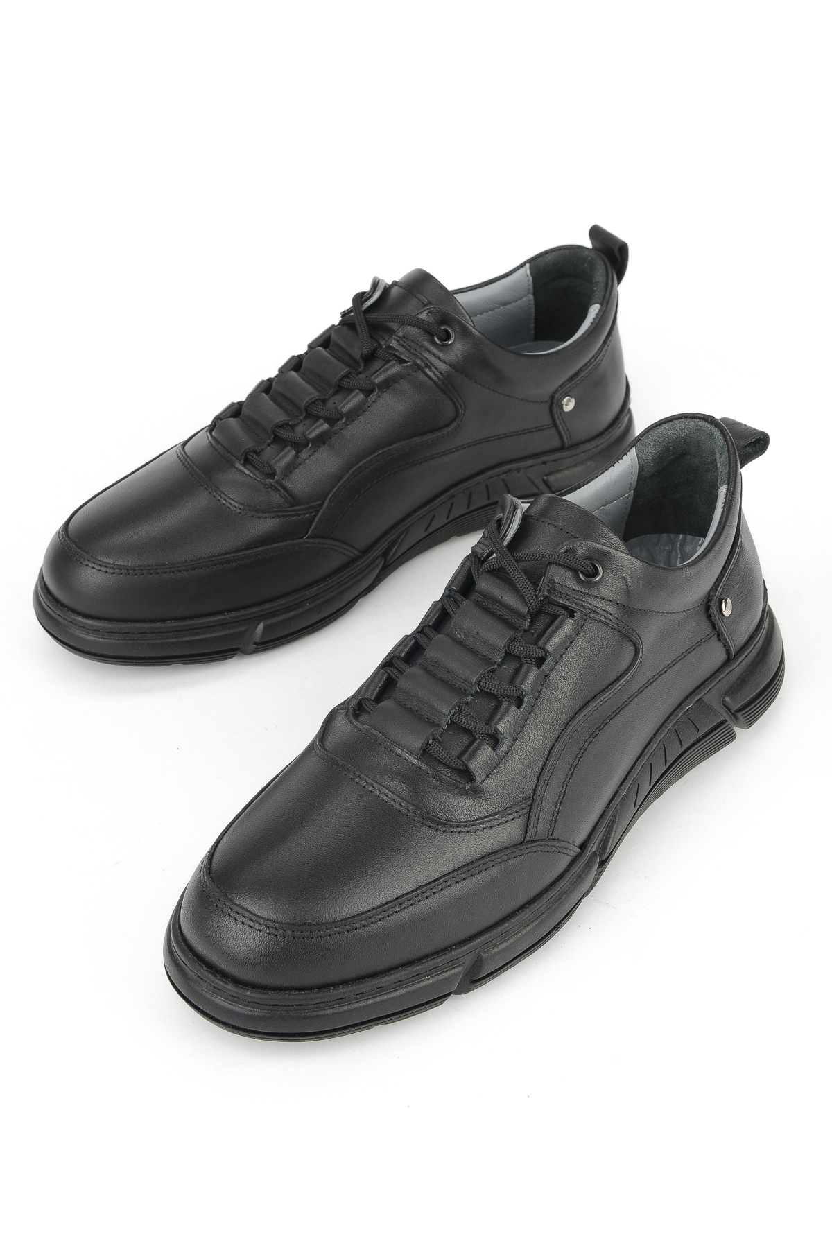 Erkek Hakiki Deri Ayakkabı 1531057Z1100 Siyah - Görsel 6