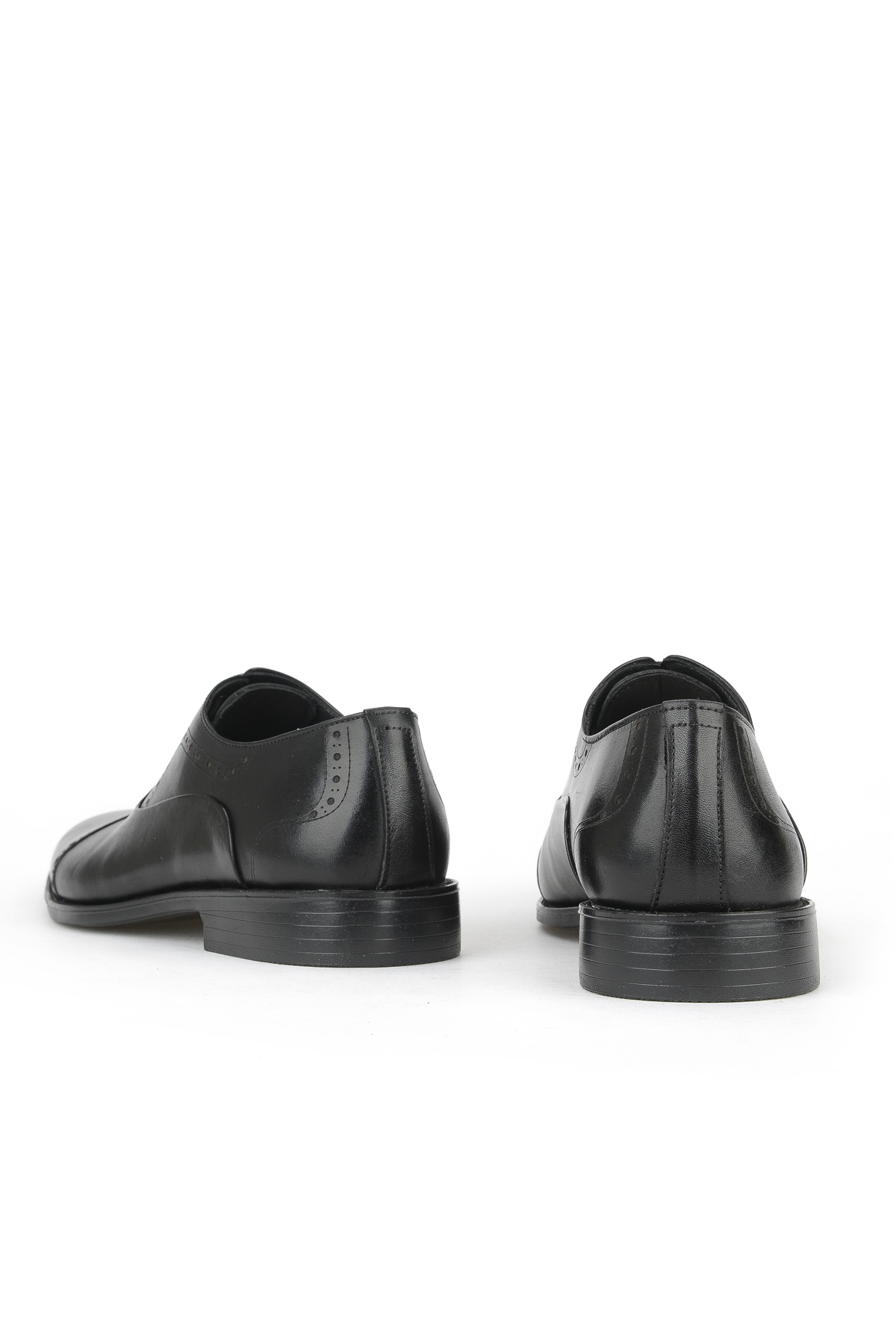 Erkek Hakiki Deri Klasik Ayakkabı 153985Z701 Siyah - Görsel 4
