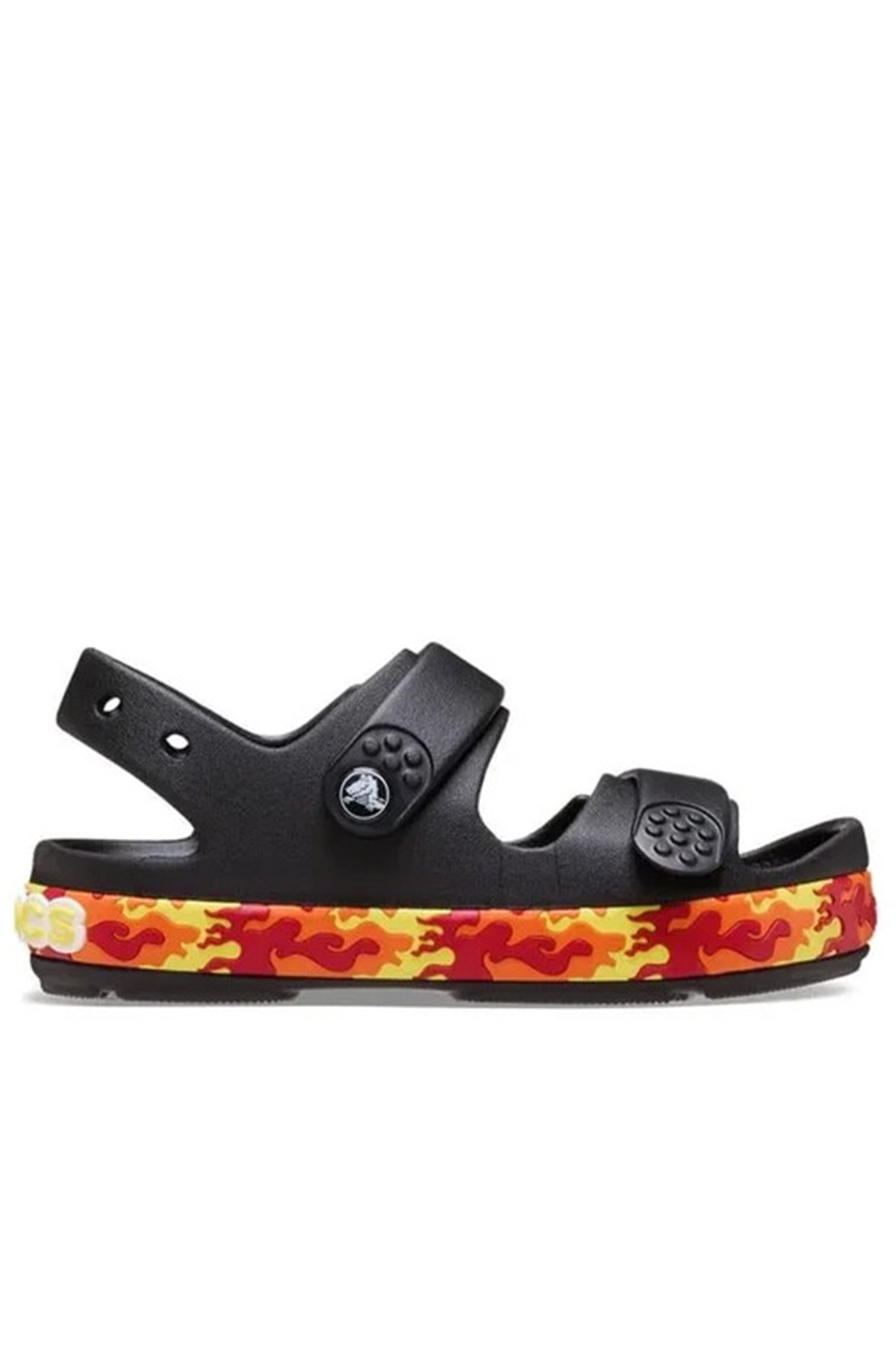Crocband Cruiser Flames Çocuk Sandalet Siyah - Görsel 2