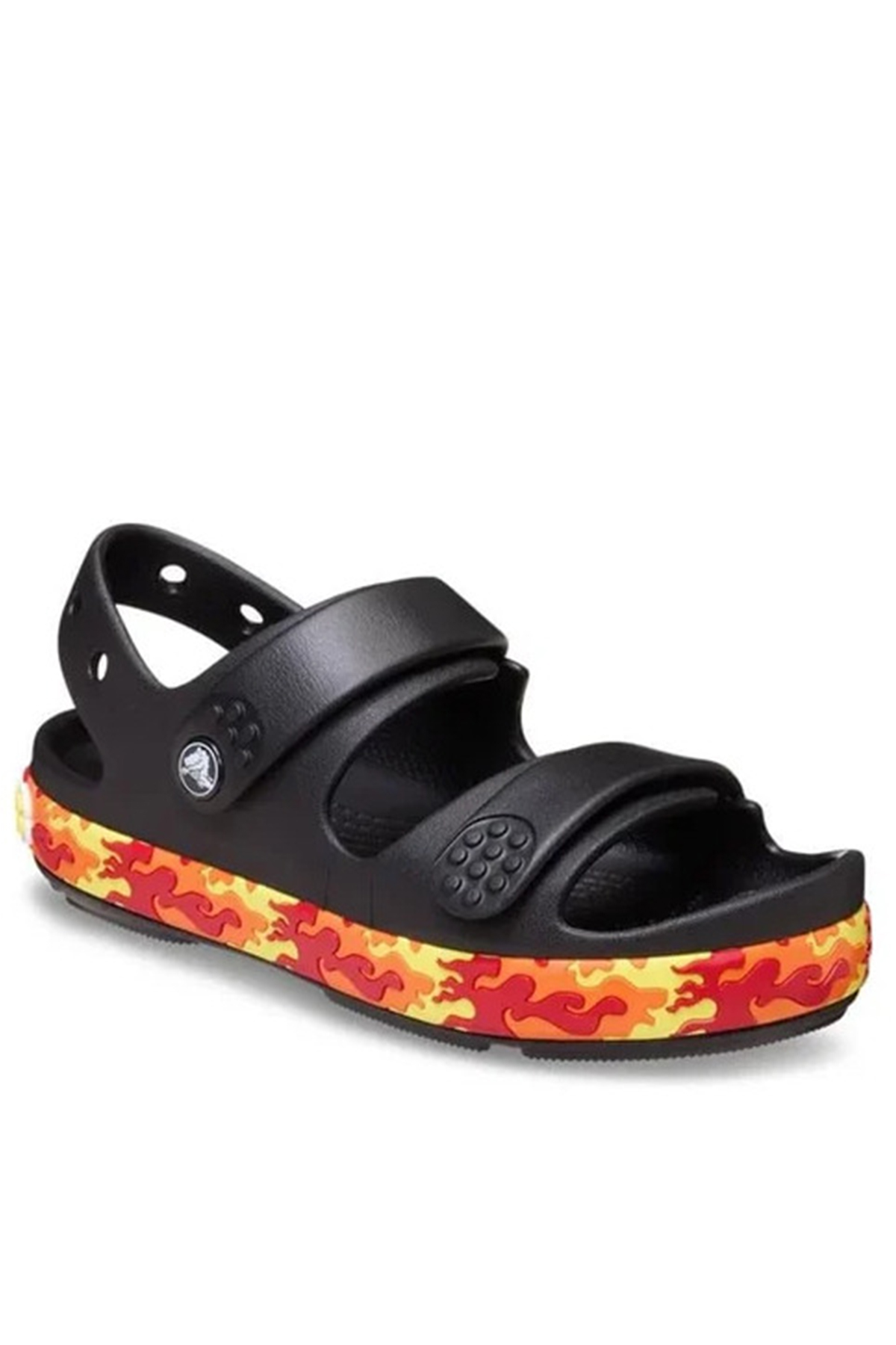 Crocband Cruiser Flames Çocuk Sandalet Siyah - Görsel 3