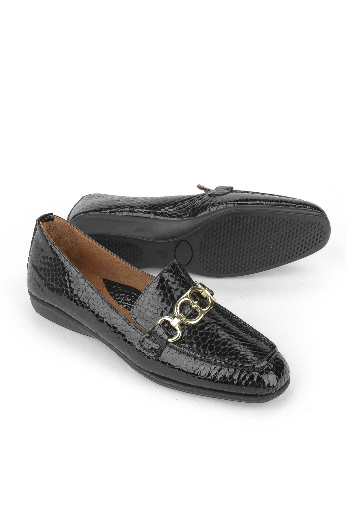 Kadın Hakiki Deri Ayakkabı 1531050Z26142209K Siyah - Görsel 6