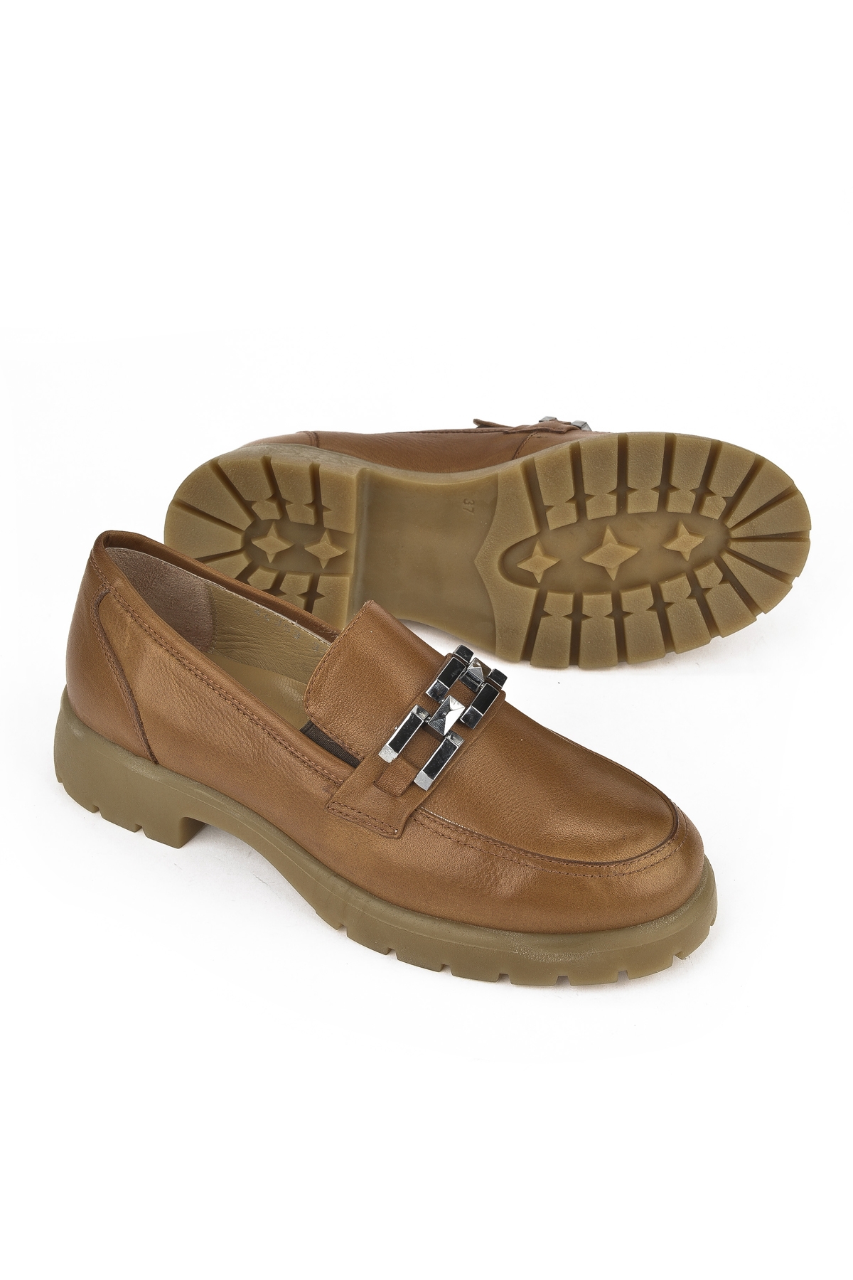 Kadın Hakiki Deri Ayakkabı 15319Z44353 Taba - Görsel 5