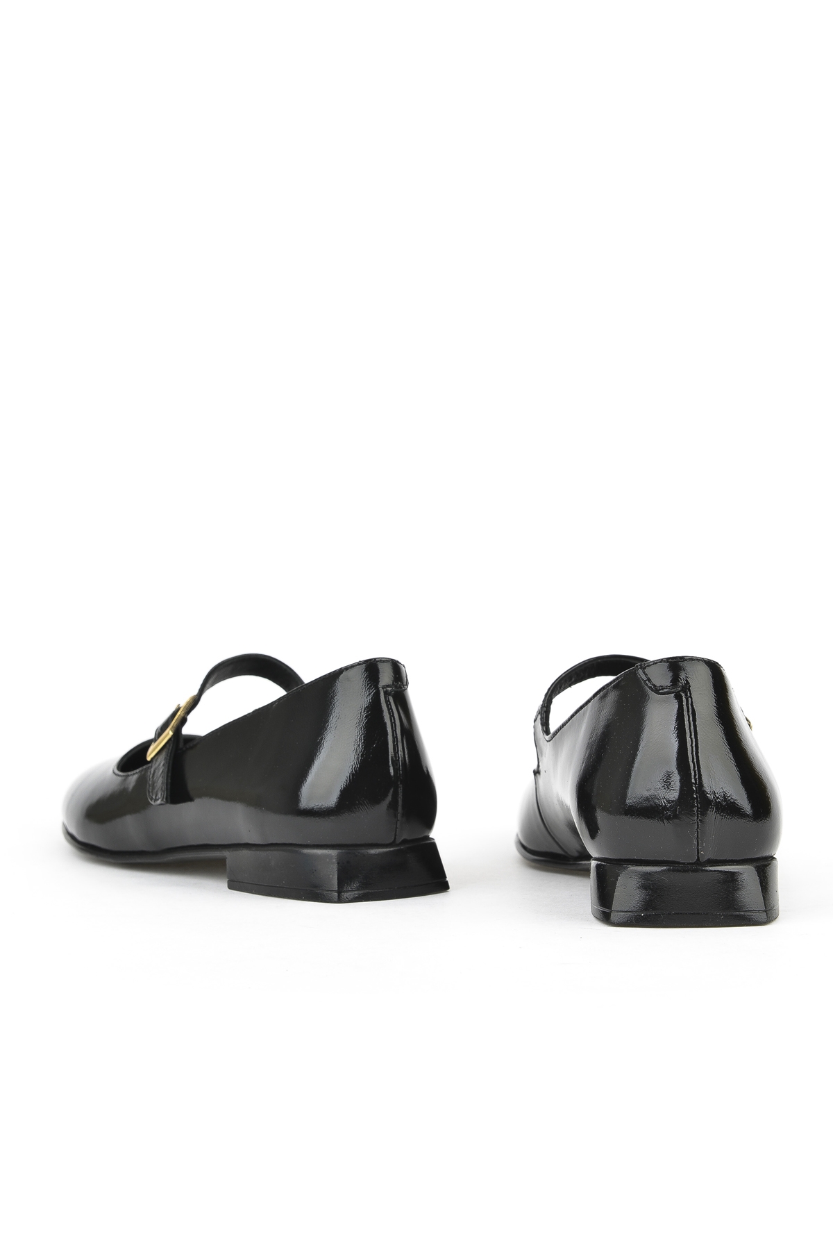 Kadın Hakiki Deri Babet 1531050Z25100780K2 Siyah - Görsel 4