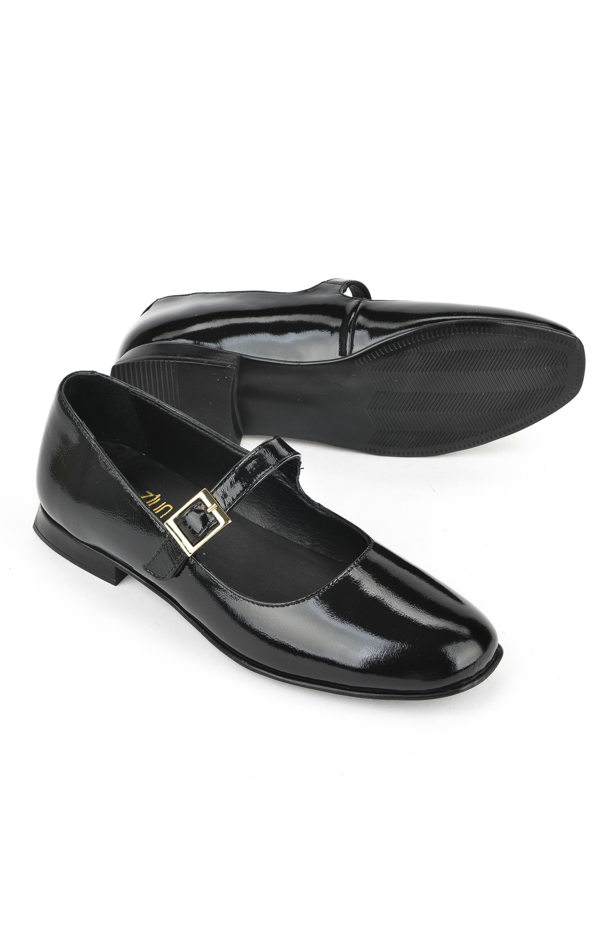 Kadın Hakiki Deri Babet 1531050Z25100780K2 Siyah - Görsel 5