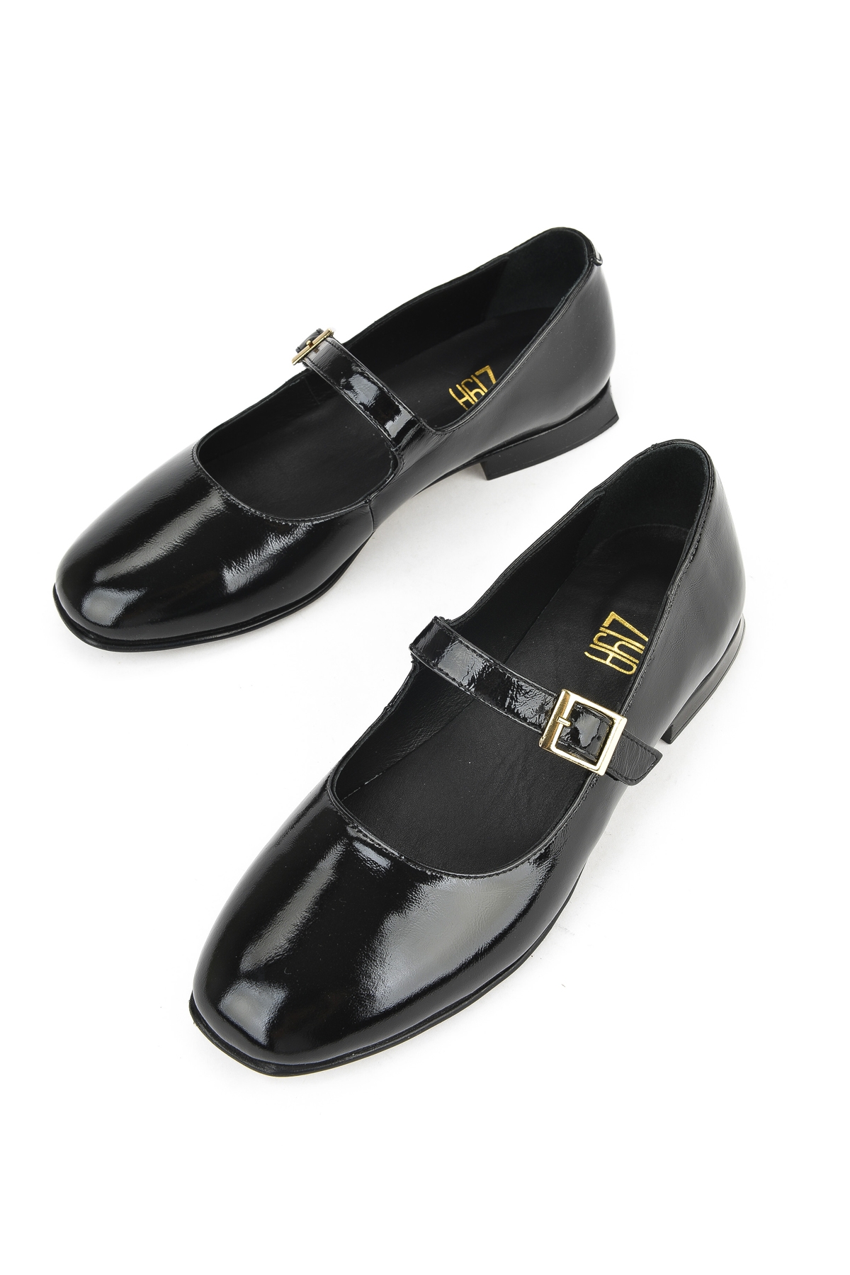 Kadın Hakiki Deri Babet 1531050Z25100780K2 Siyah - Görsel 6