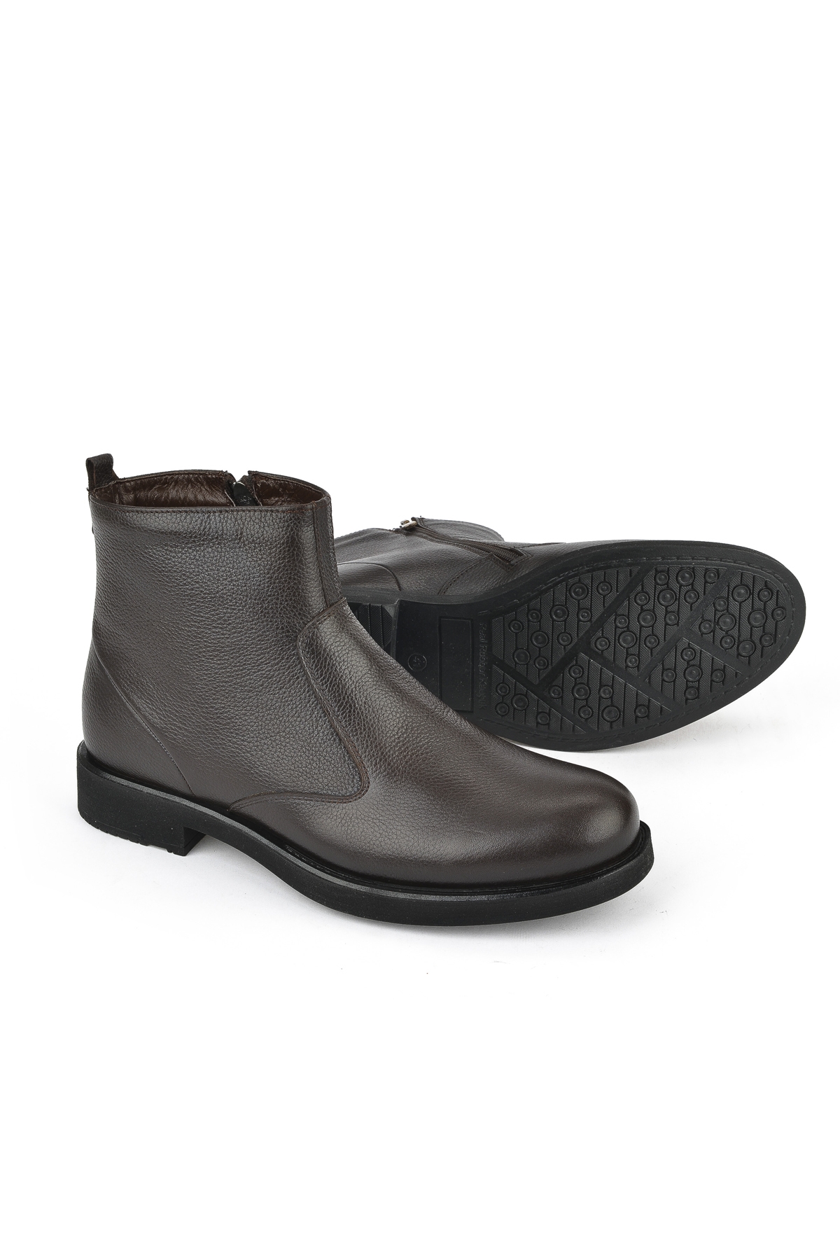 Erkek Hakiki Deri Bot 15319Z7113 Kahve - Görsel 5