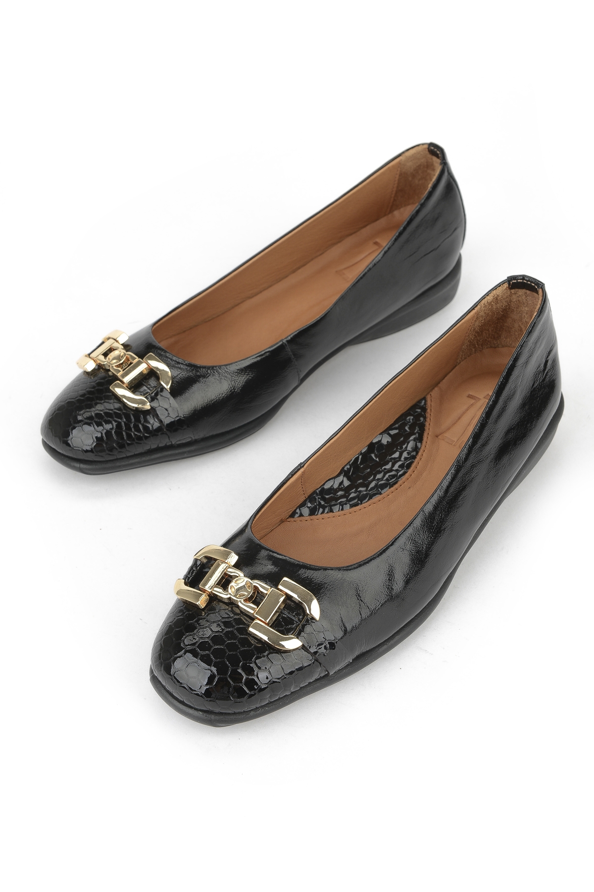 Kadın Hakiki Deri Babet 1531050Z26142208K Siyah - Görsel 7