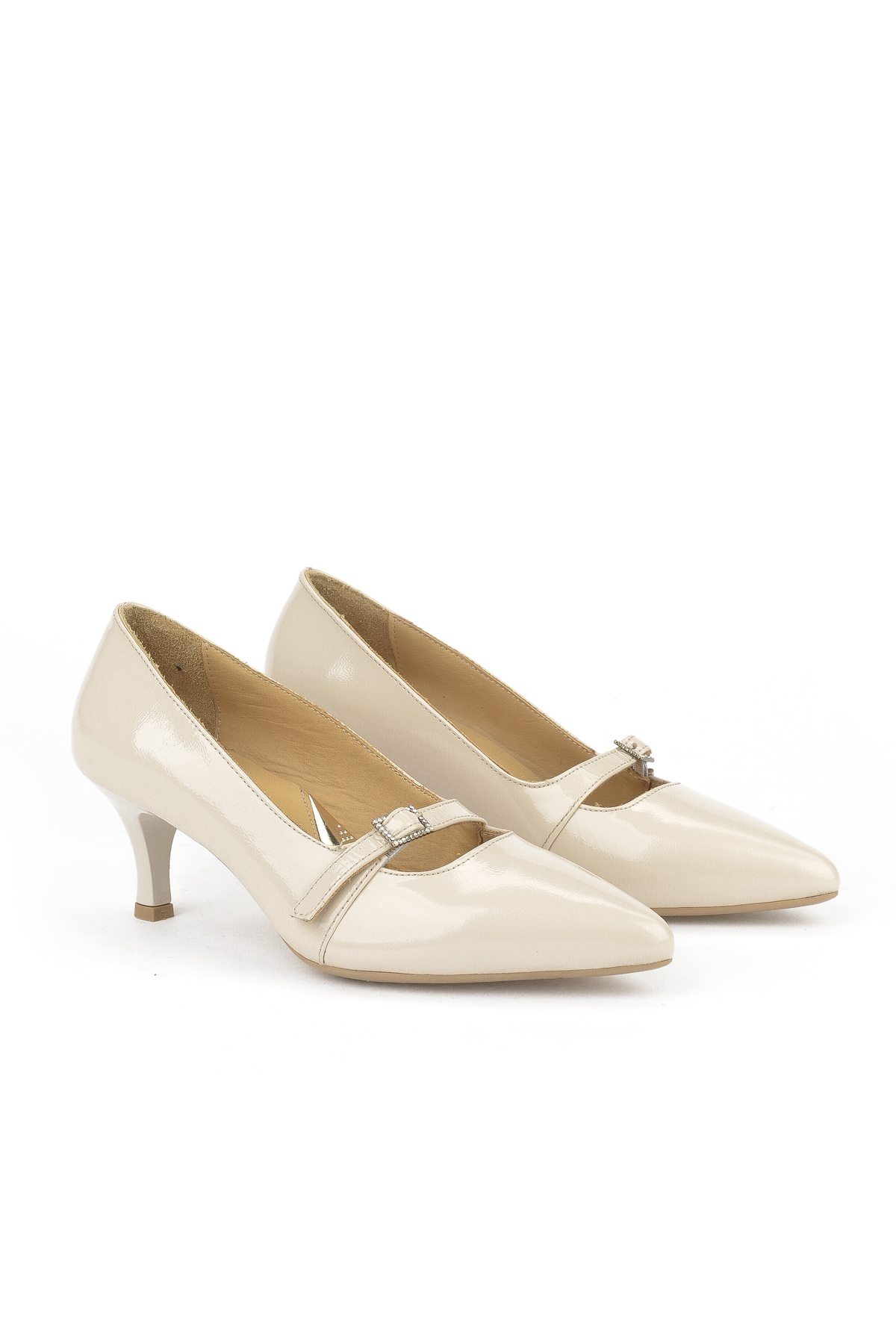 Kadın Hakiki Deri Ayakkabı 1531050Z26105007K Bej - Görsel 3