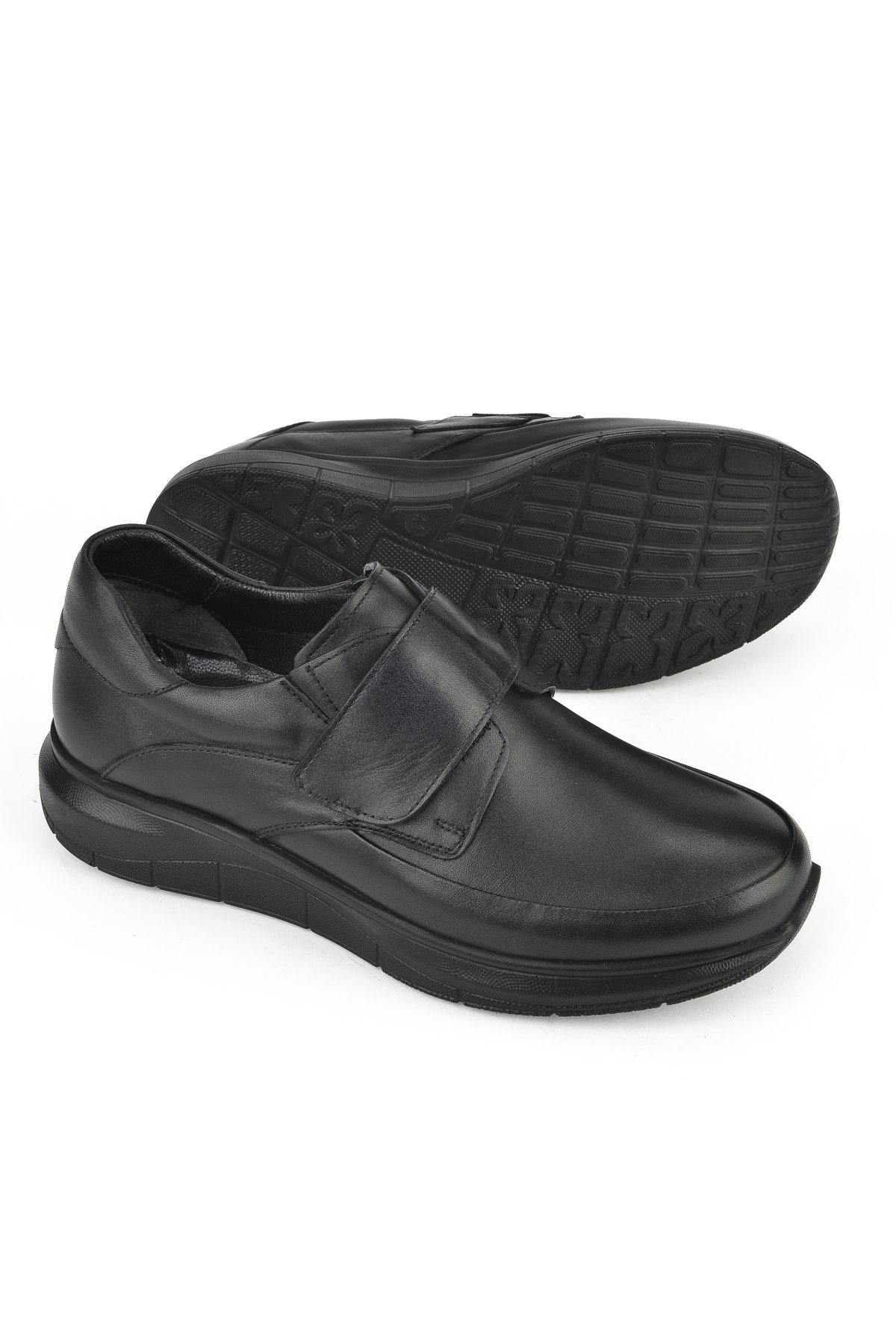 Erkek Hakiki Deri Konfor Ayakkabı 153123Z19003 Siyah - Görsel 5