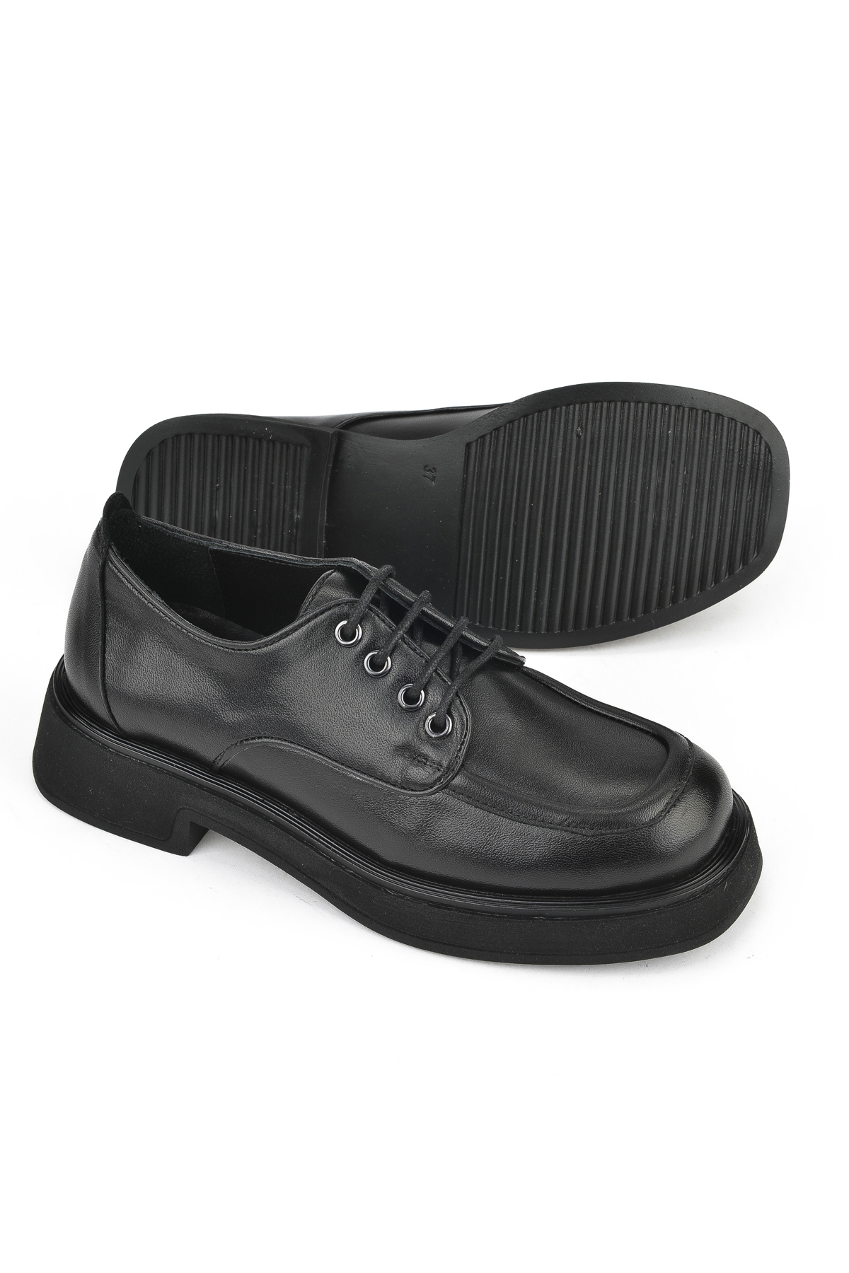 Kadın Hakiki Deri Ayakkabı 1531050Z25100939K Siyah - Görsel 5