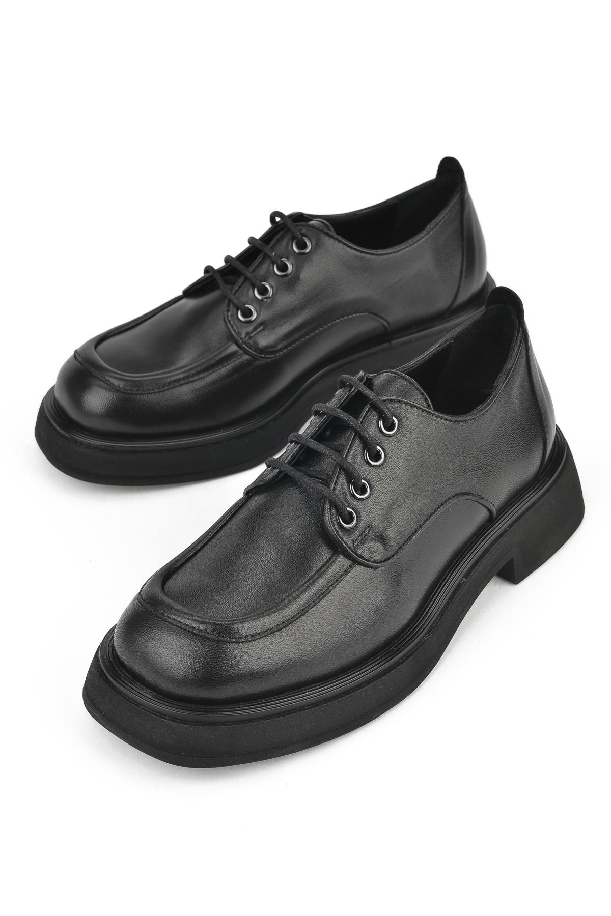 Kadın Hakiki Deri Ayakkabı 1531050Z25100939K Siyah - Görsel 6