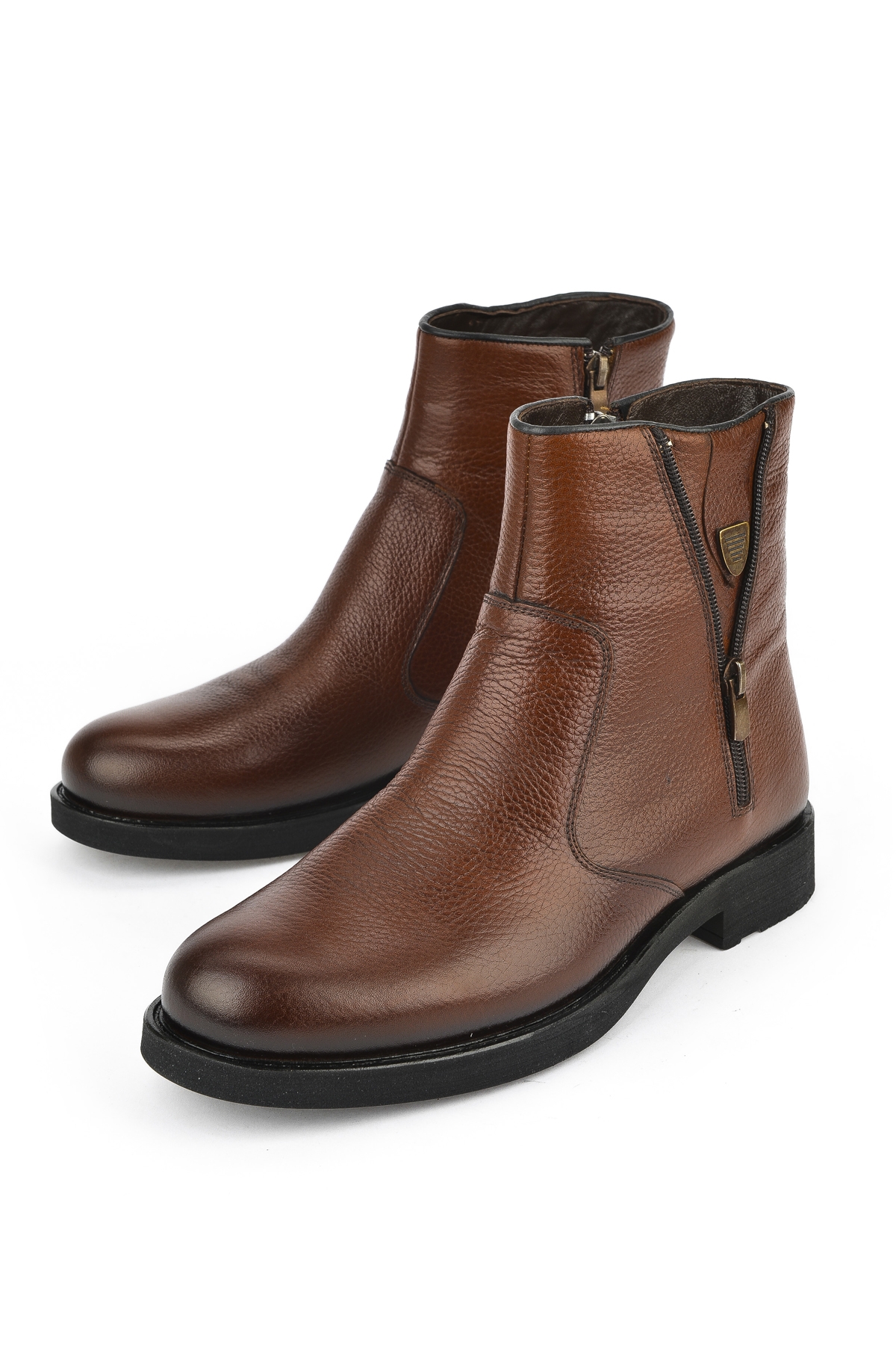 Erkek Hakiki Deri Bot 15319Z2160 Taba - Görsel 6