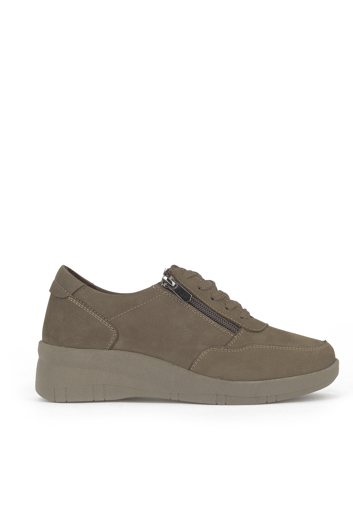 Kadın Hakiki Deri Konfor Ayakkabı 153359Z218 Vizon - Görsel 2