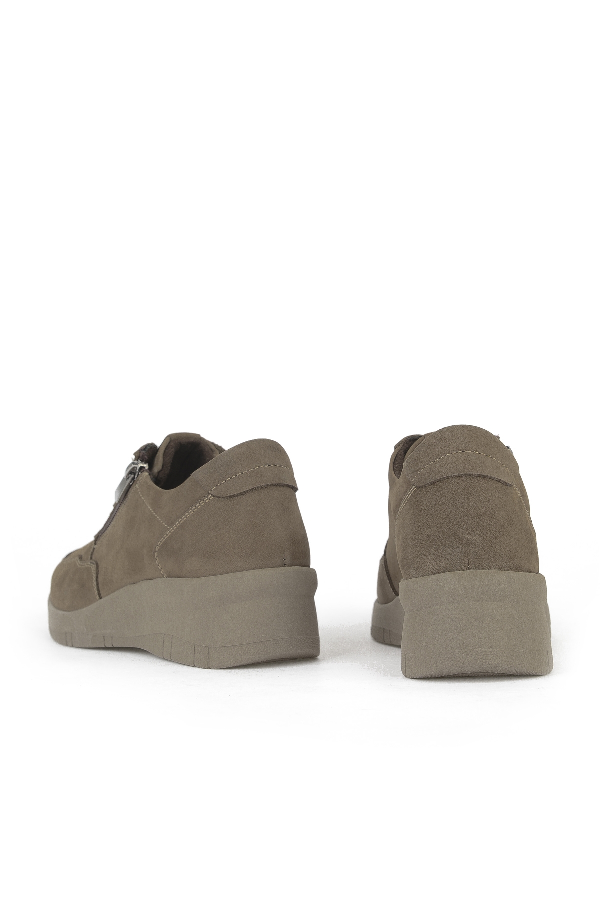 Kadın Hakiki Deri Konfor Ayakkabı 153359Z218 Vizon - Görsel 4