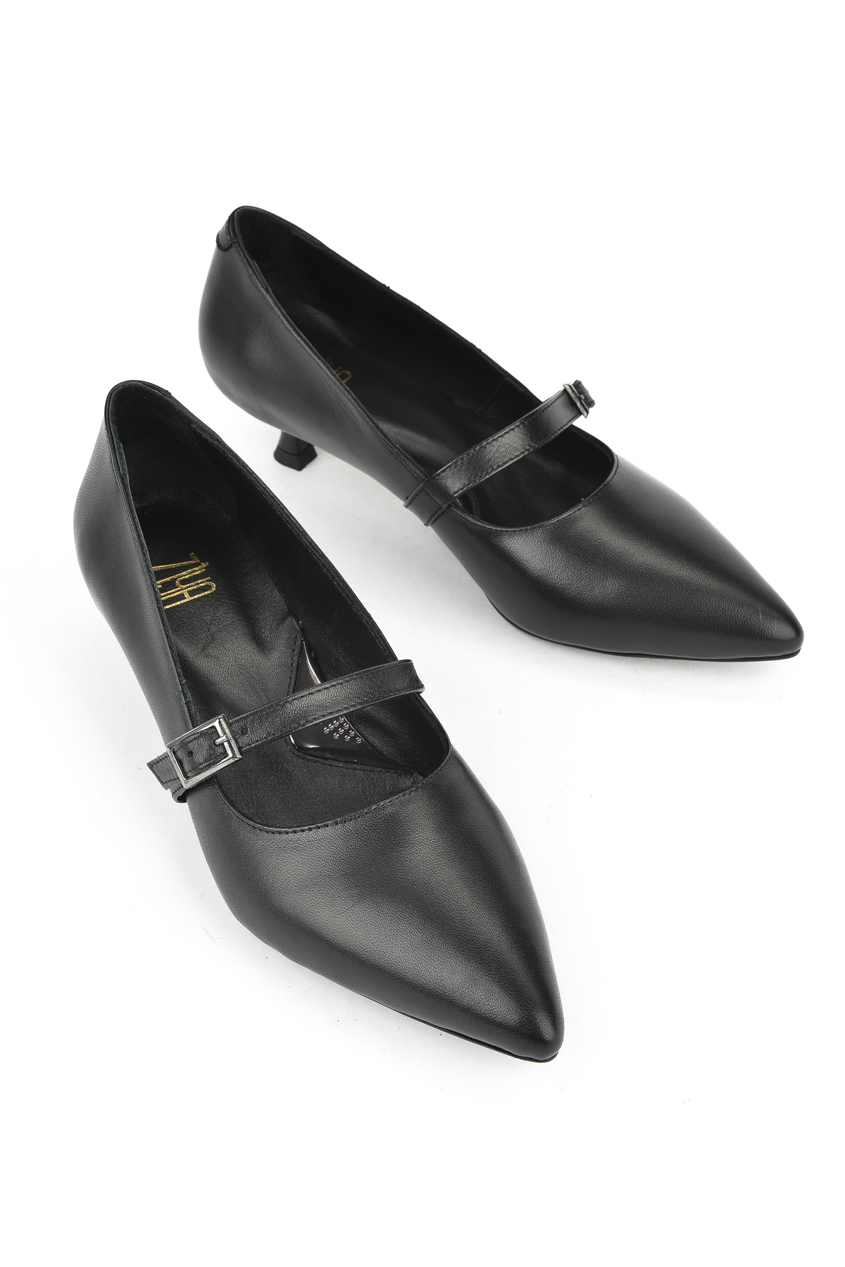 Kadın Hakiki Deri Ayakkabı 1531050Z26104804K Siyah - Görsel 6