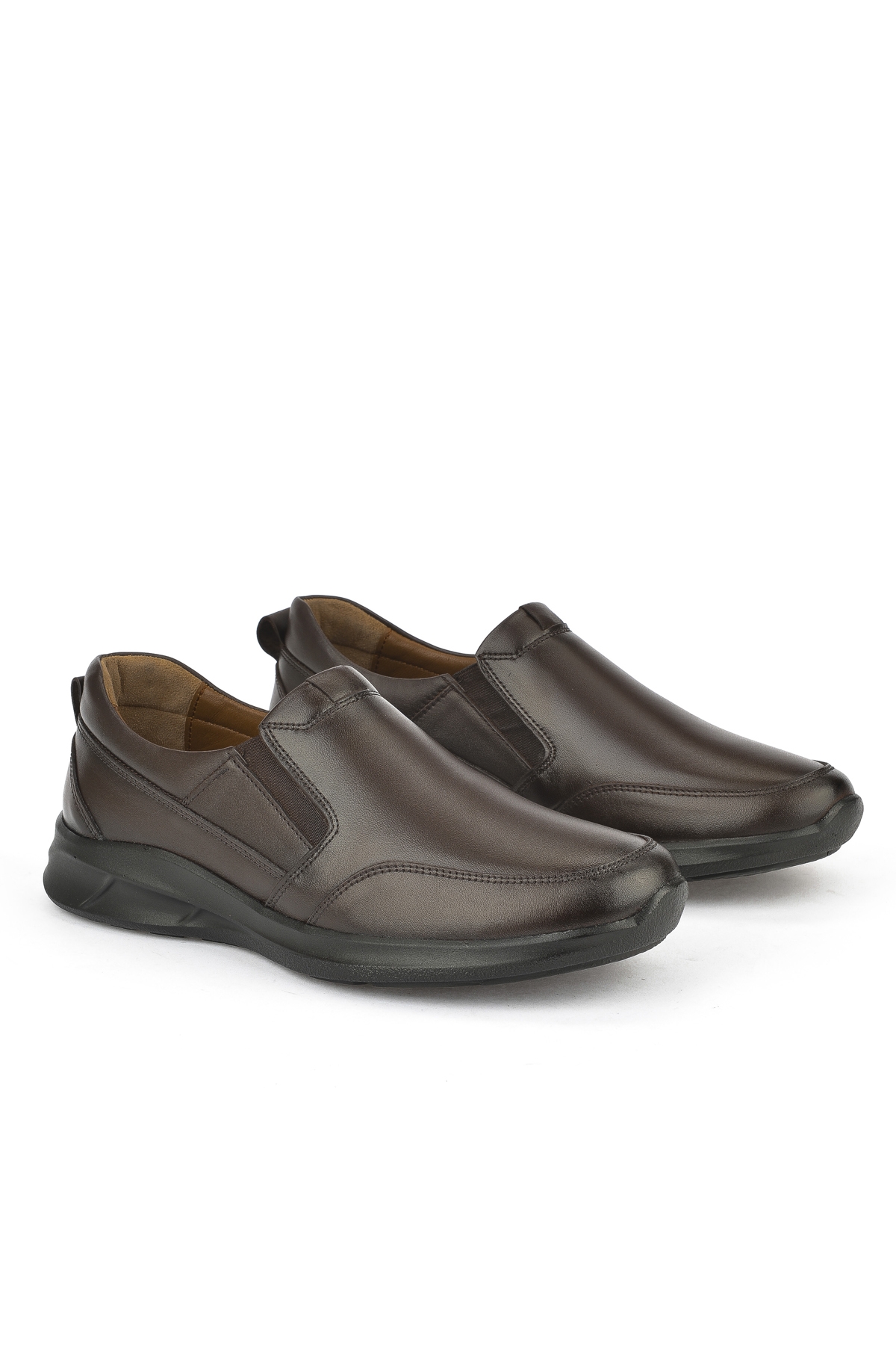 Erkek Hakiki Deri Konfor Ayakkabı 1531055Z1060 Kahve - Görsel 3