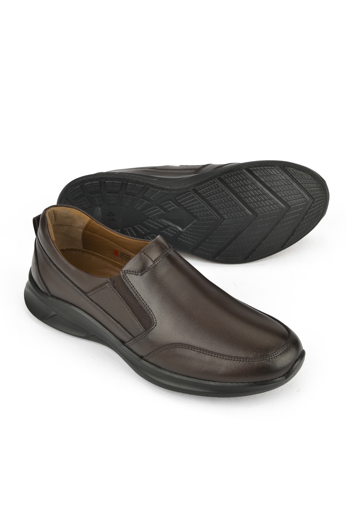 Erkek Hakiki Deri Konfor Ayakkabı 1531055Z1060 Kahve - Görsel 5