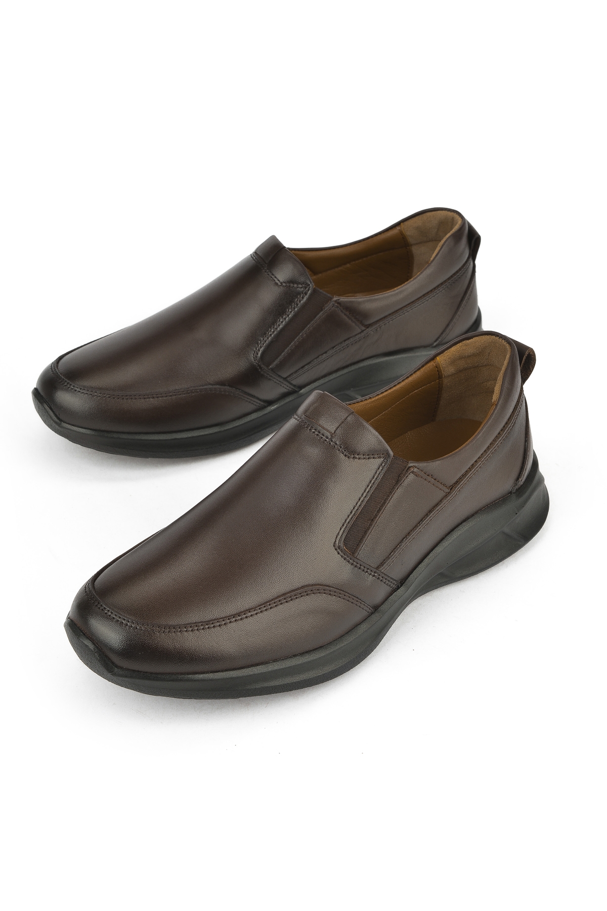 Erkek Hakiki Deri Konfor Ayakkabı 1531055Z1060 Kahve - Görsel 6