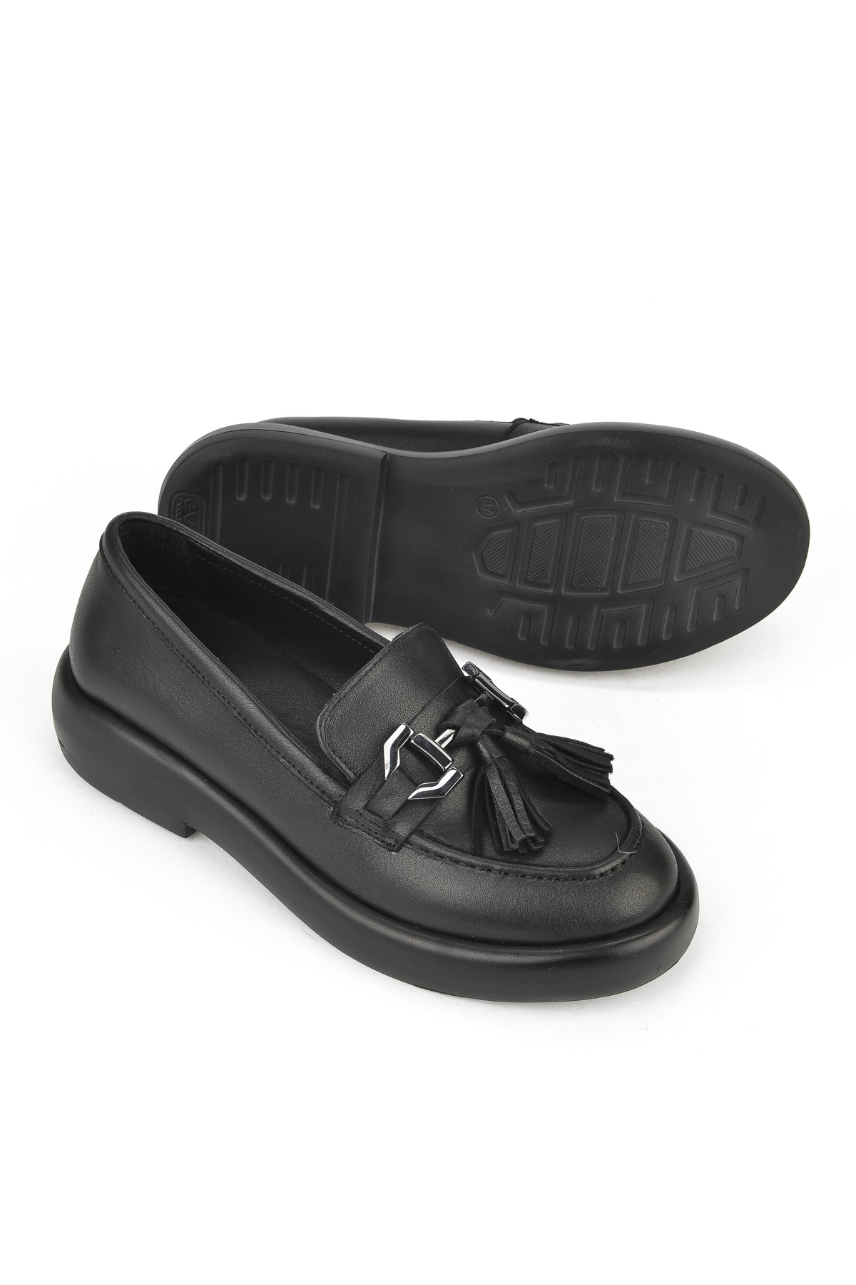 Kadın Hakiki Deri Ayakkabı 1531050Z26102309K Siyah - Görsel 5