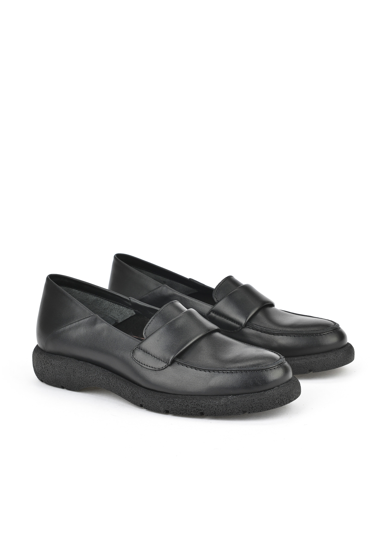 Kadın Hakiki Deri Ayakkabı 15319Z44307 Siyah - Görsel 3