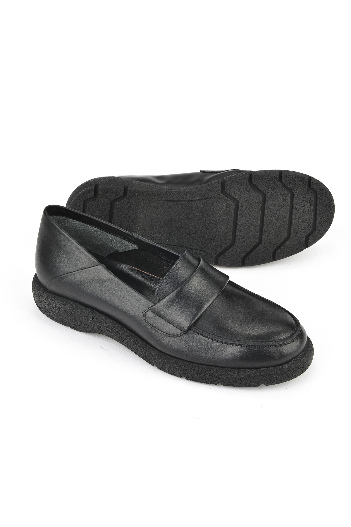 Kadın Hakiki Deri Ayakkabı 15319Z44307 Siyah - Görsel 5