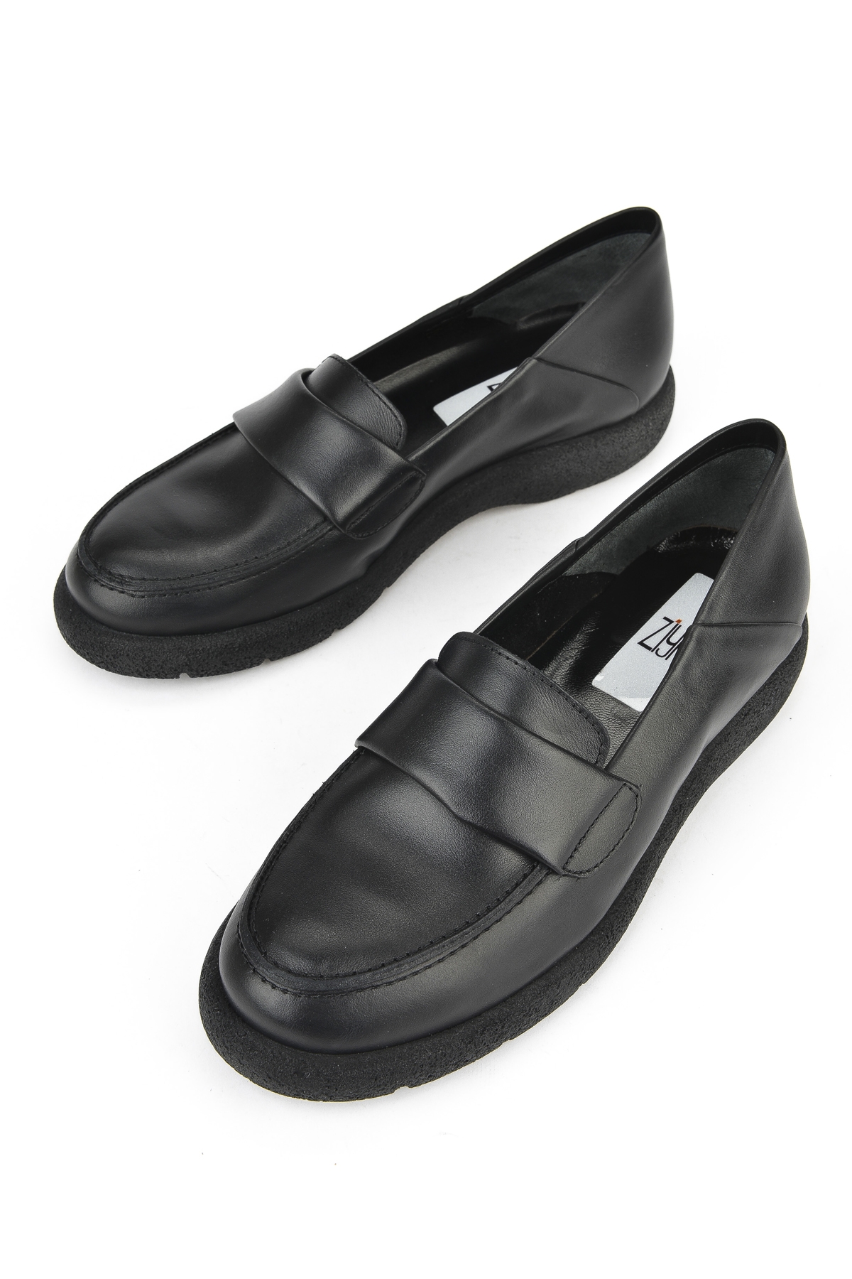 Kadın Hakiki Deri Ayakkabı 15319Z44307 Siyah - Görsel 6
