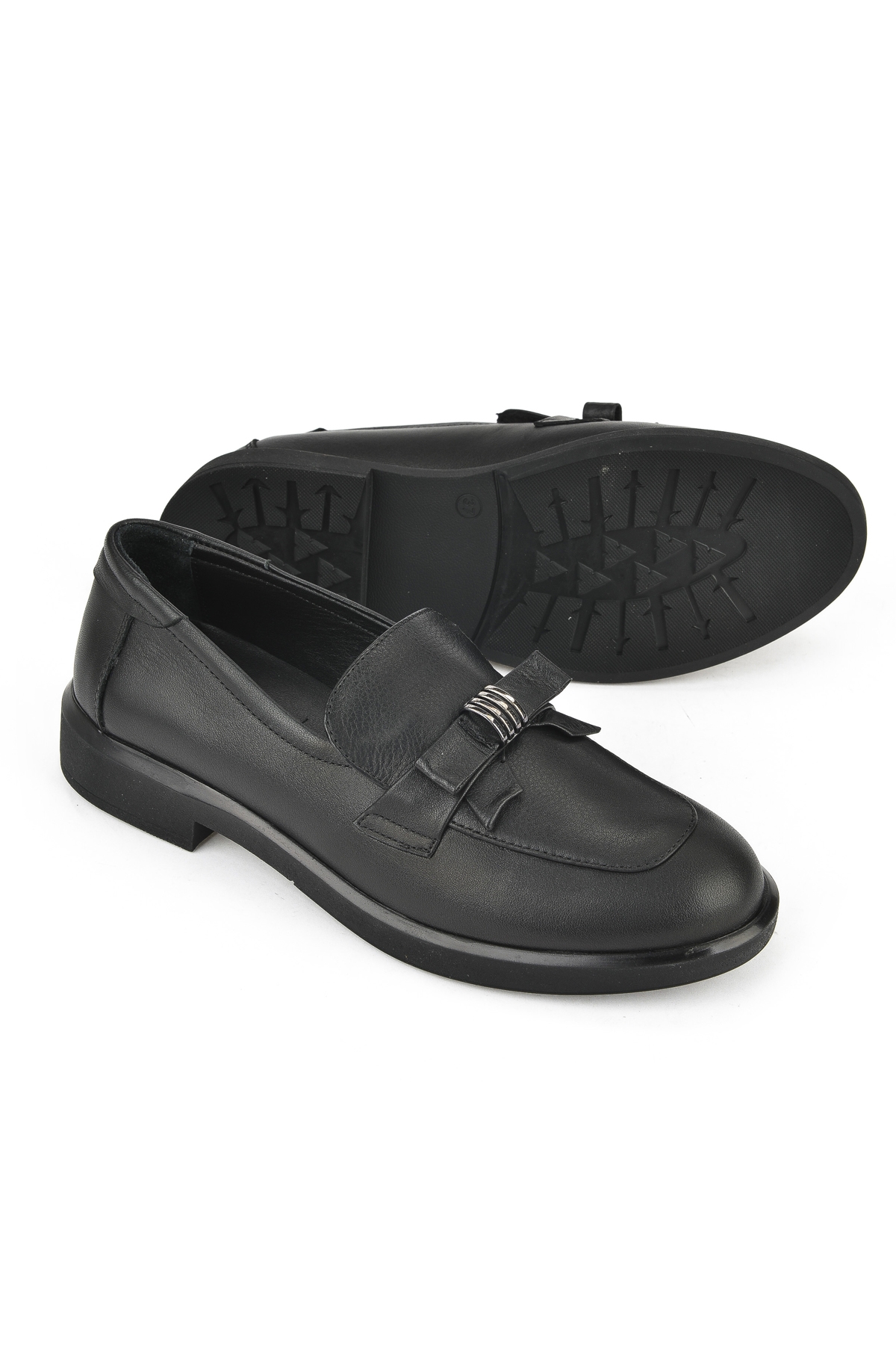 Kadın Hakiki Deri Ayakkabı 1531050Z26103410K Siyah - Görsel 5