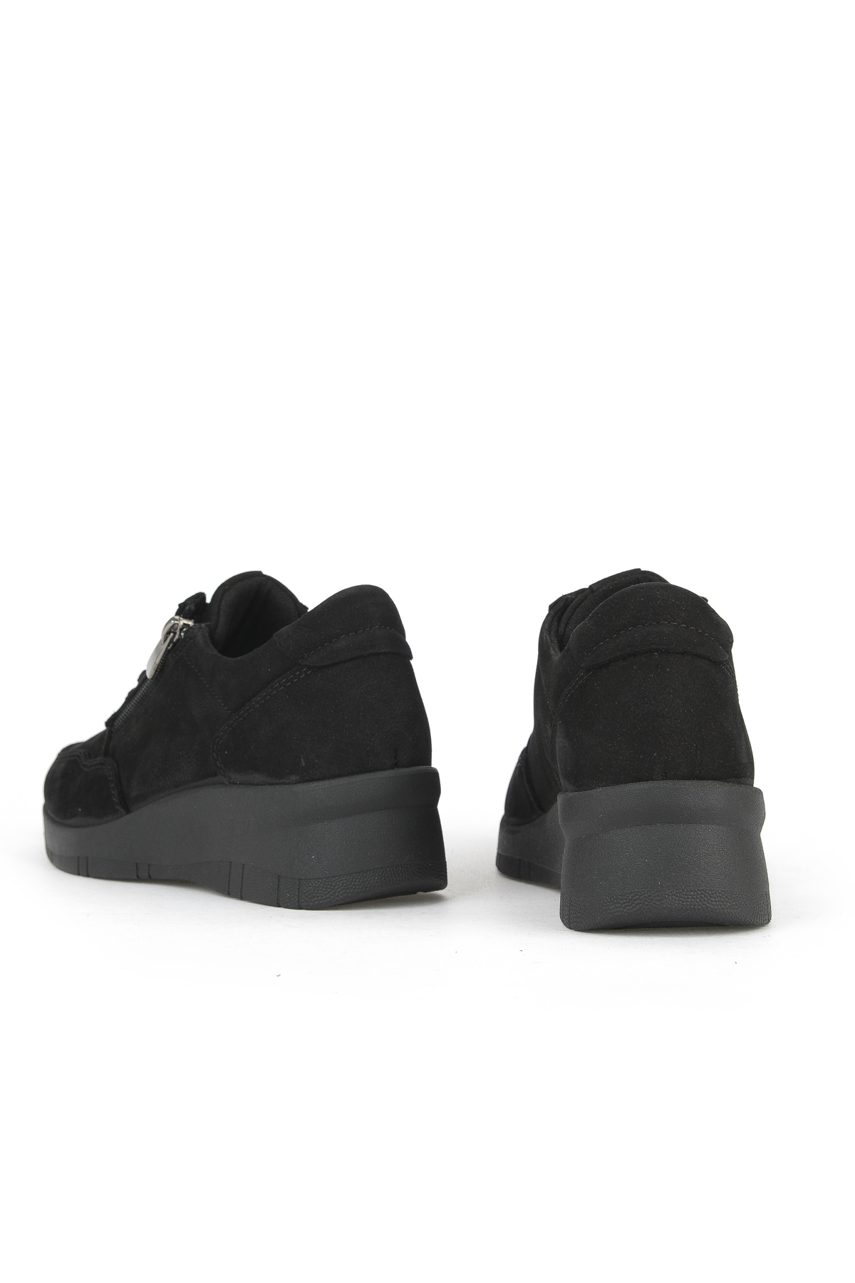 Kadın Hakiki Deri Konfor Ayakkabı 153359Z218 Siyah - Görsel 4