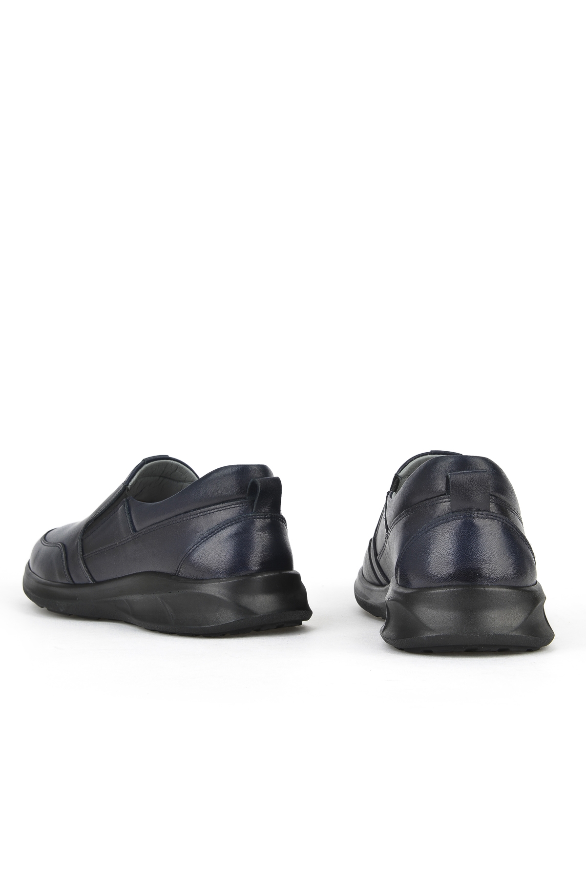 Erkek Hakiki Deri Konfor Ayakkabı 1531055Z1060 Lacivert - Görsel 4