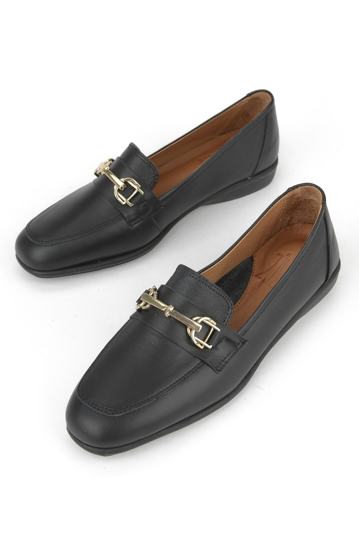 Kadın Hakiki Deri Ayakkabı 1531050Z26142202K Siyah - Görsel 7