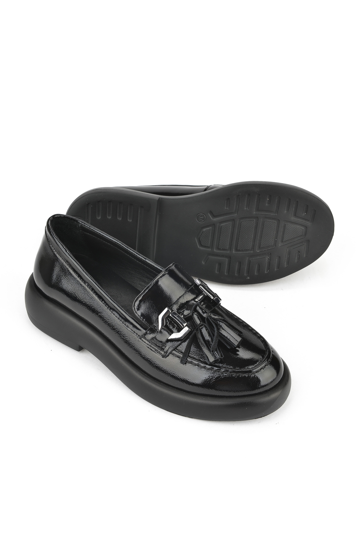 Kadın Hakiki Deri Ayakkabı 1531050Z26102309K2 Siyah - Görsel 5