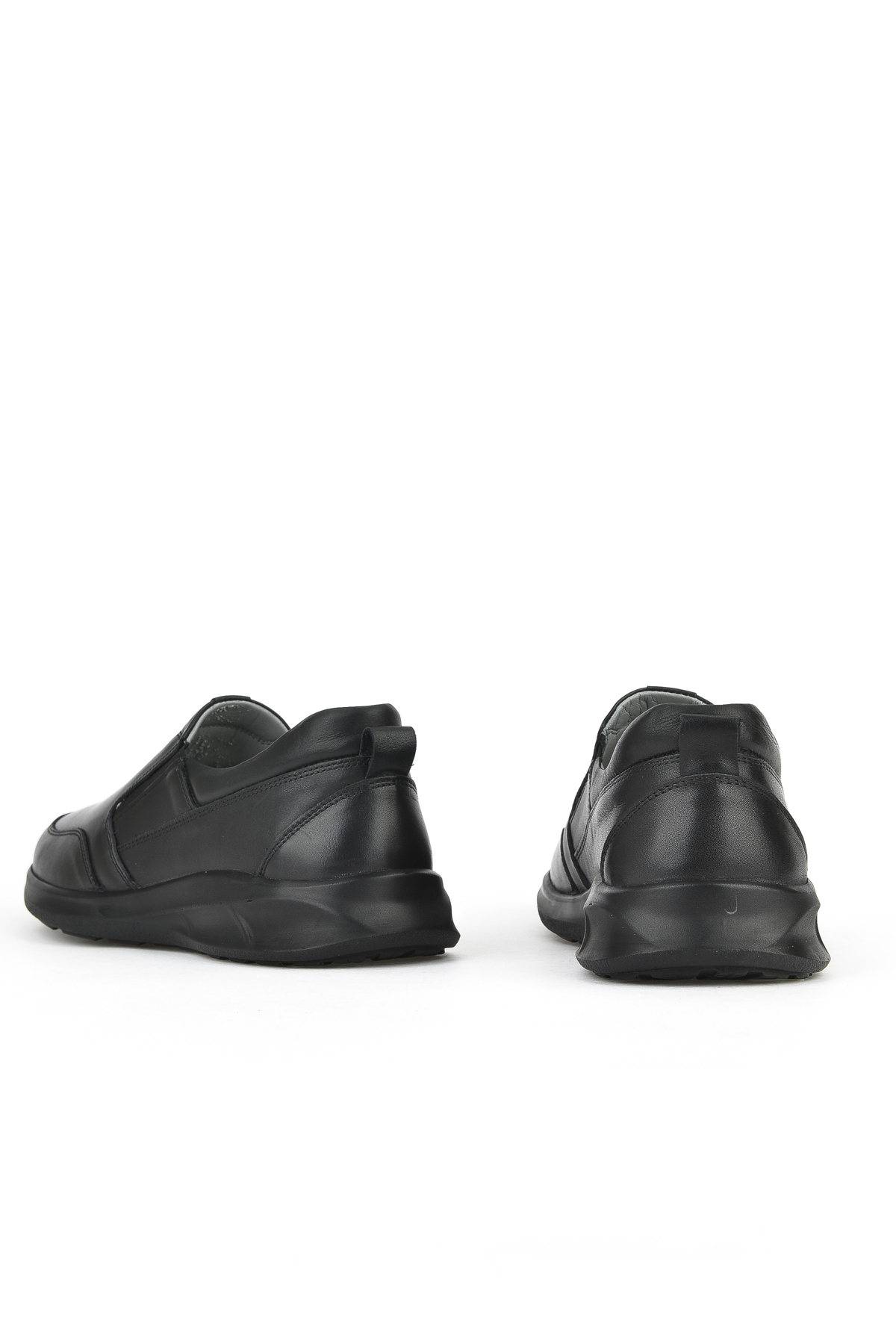 Erkek Hakiki Deri Konfor Ayakkabı 1531055Z1060 Siyah - Görsel 4