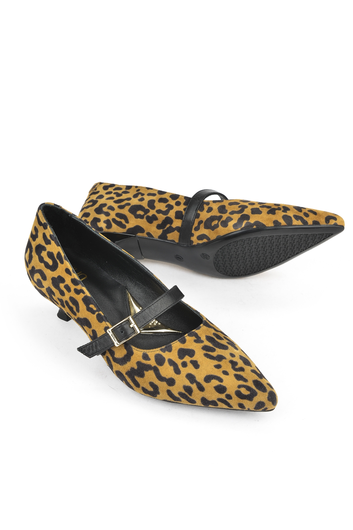 Kadın Hakiki Deri Ayakkabı 1531050Z26104804K2 Leopar - Görsel 5