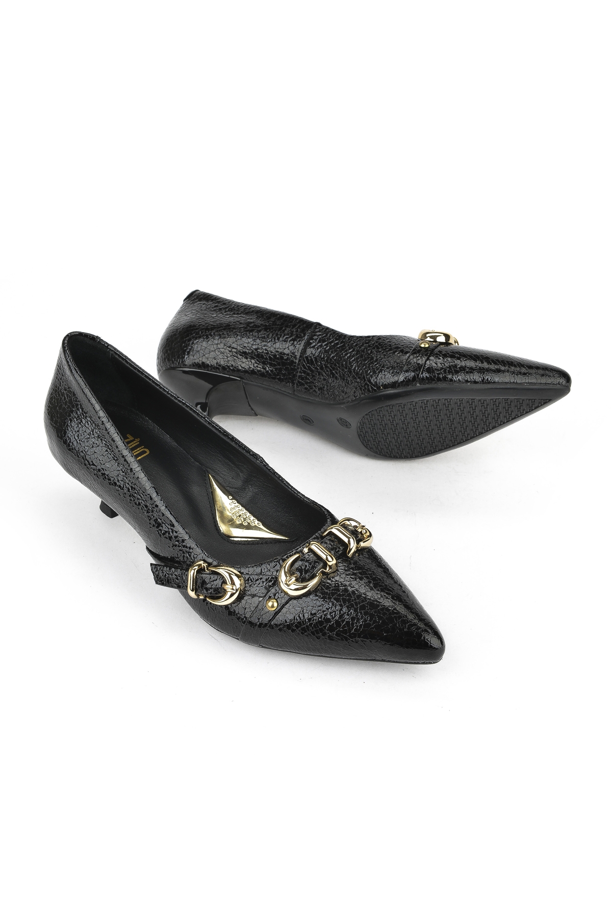 Kadın Hakiki Deri Ayakkabı 1531050Z26104802K Siyah - Görsel 5