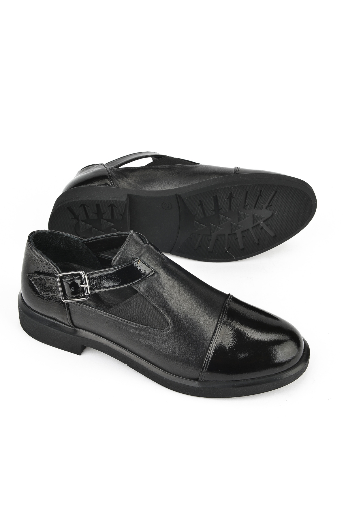 Kadın Hakiki Deri Ayakkabı 1531050Z26103402K Siyah - Görsel 5