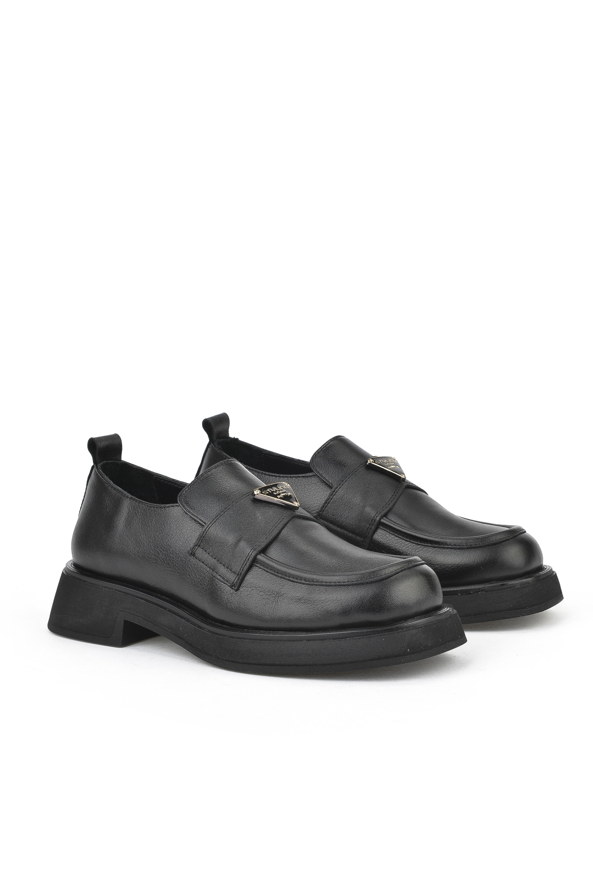 Kadın Hakiki Deri Ayakkabı 1531050Z25100553Y Siyah - Görsel 3