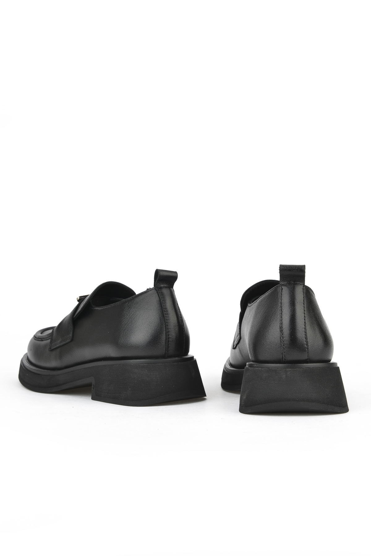 Kadın Hakiki Deri Ayakkabı 1531050Z25100553Y Siyah - Görsel 4