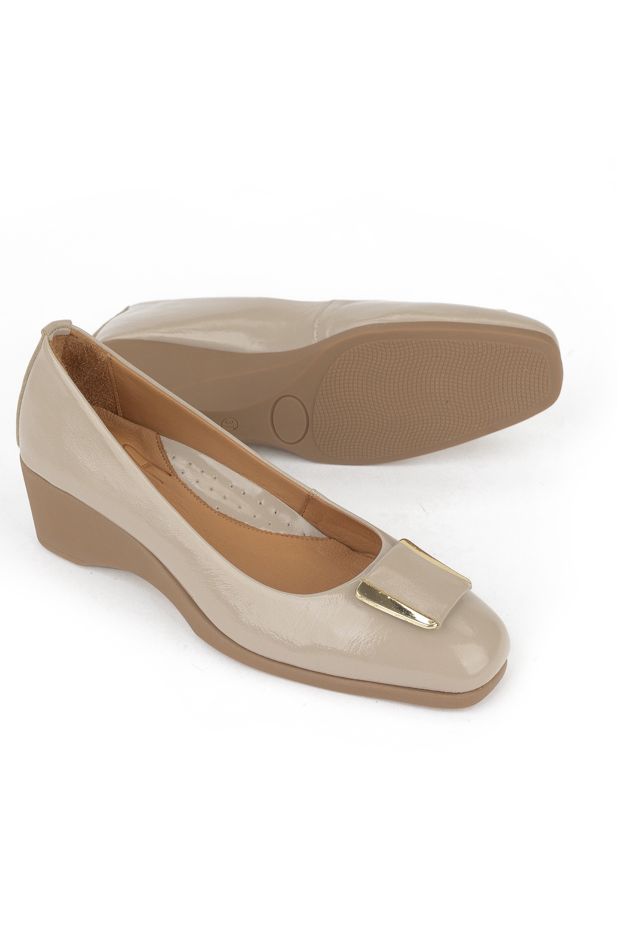 Kadın Hakiki Deri Ayakkabı 1531050Z25140128Y Vizon - Görsel 6