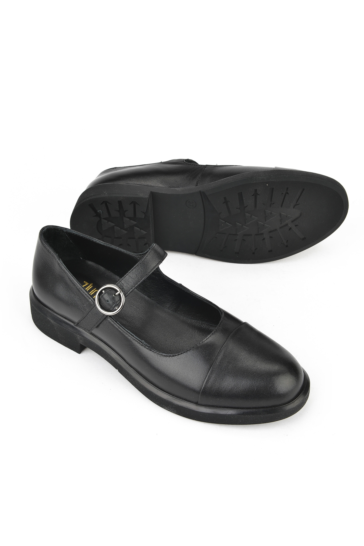 Kadın Hakiki Deri Ayakkabı 1531050Z26103406K Siyah - Görsel 5
