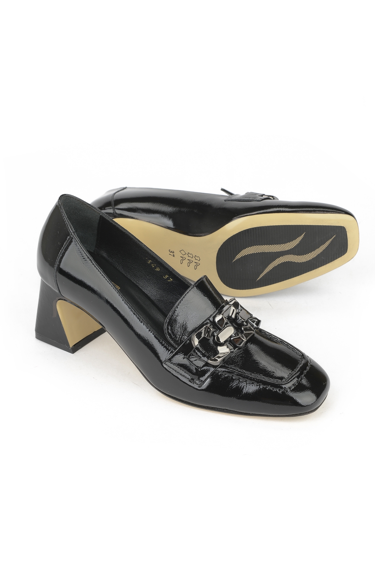 Kadın Hakiki Deri Ayakkabı 1531030Z2549 Siyah - Görsel 5