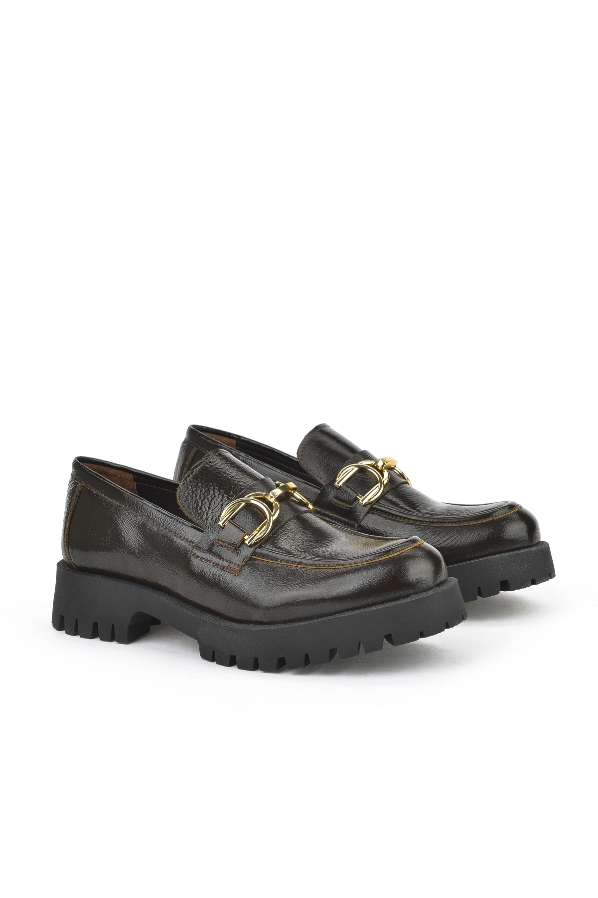 Hakiki Deri Kadın Ayakkabı 1531033Z2549 Kahve - Görsel 3