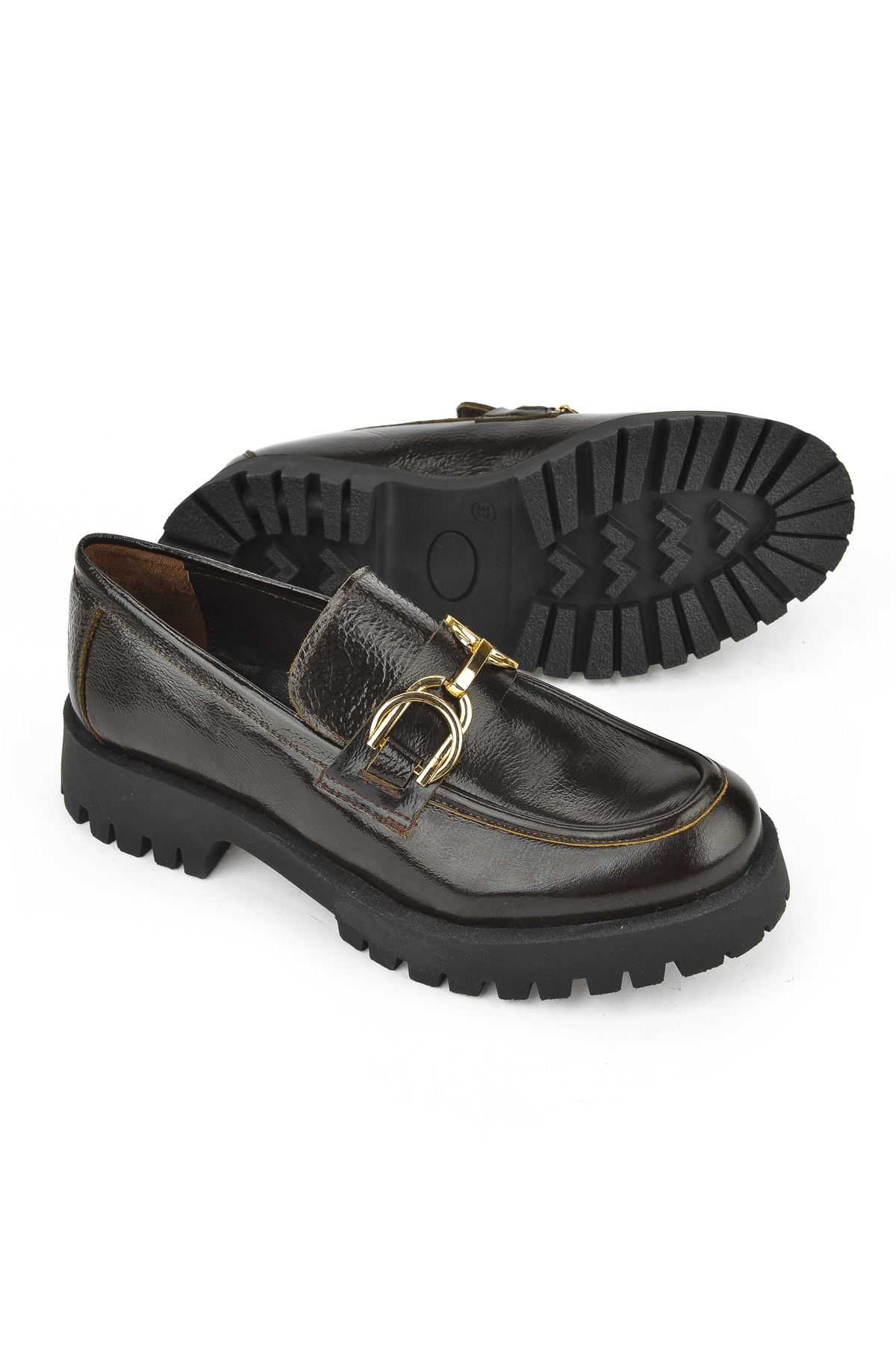 Hakiki Deri Kadın Ayakkabı 1531033Z2549 Kahve - Görsel 5