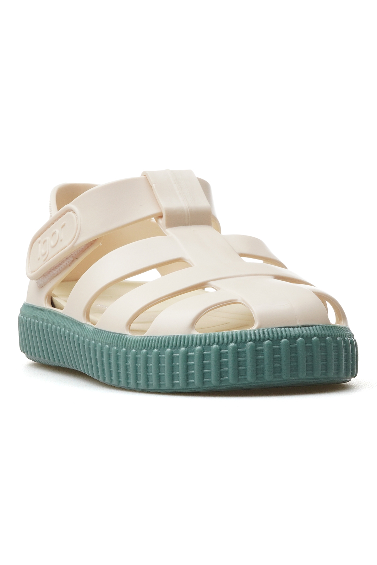 Nıco Marfıl Kaydırmaz Taban Çocuk Sandalet 25y S10323 Bej/yeşil - Görsel 5