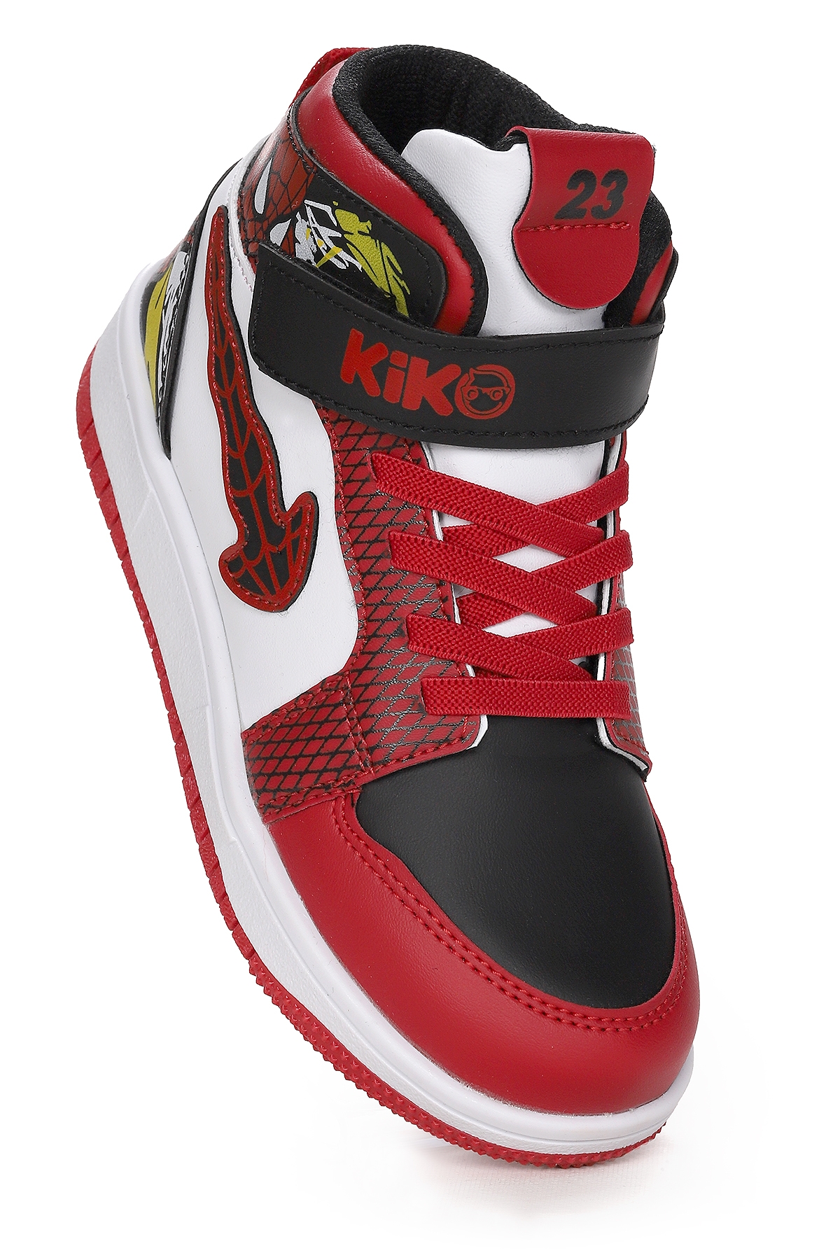 Tesan Cırtlı Günlük Erkek Çocuk Spor Ayakkabı Kırmızı - Beyaz - Siyah - Görsel 4