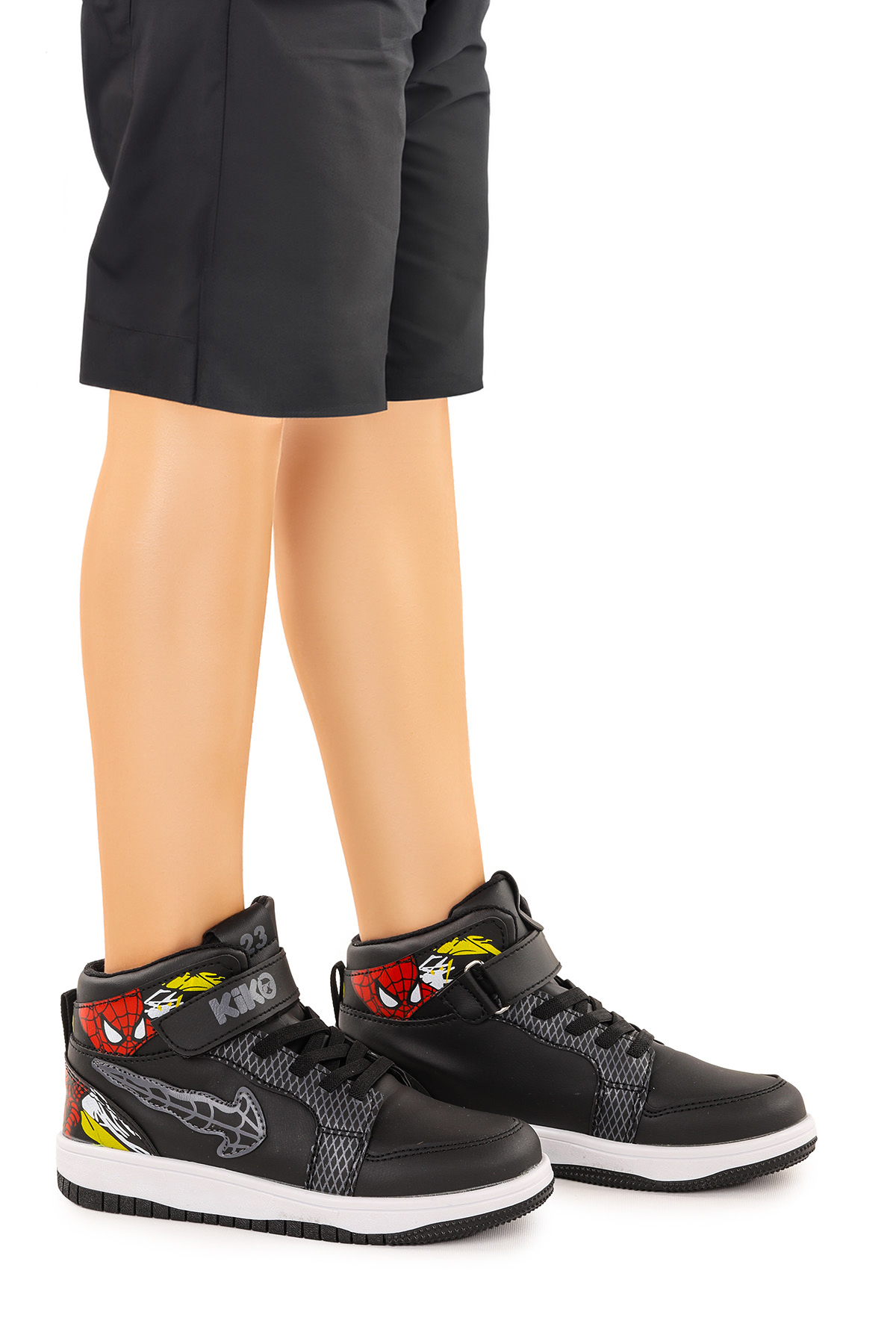 Tesan Cırtlı Günlük Erkek Çocuk Spor Ayakkabı Siyah - Siyah - Görsel 2