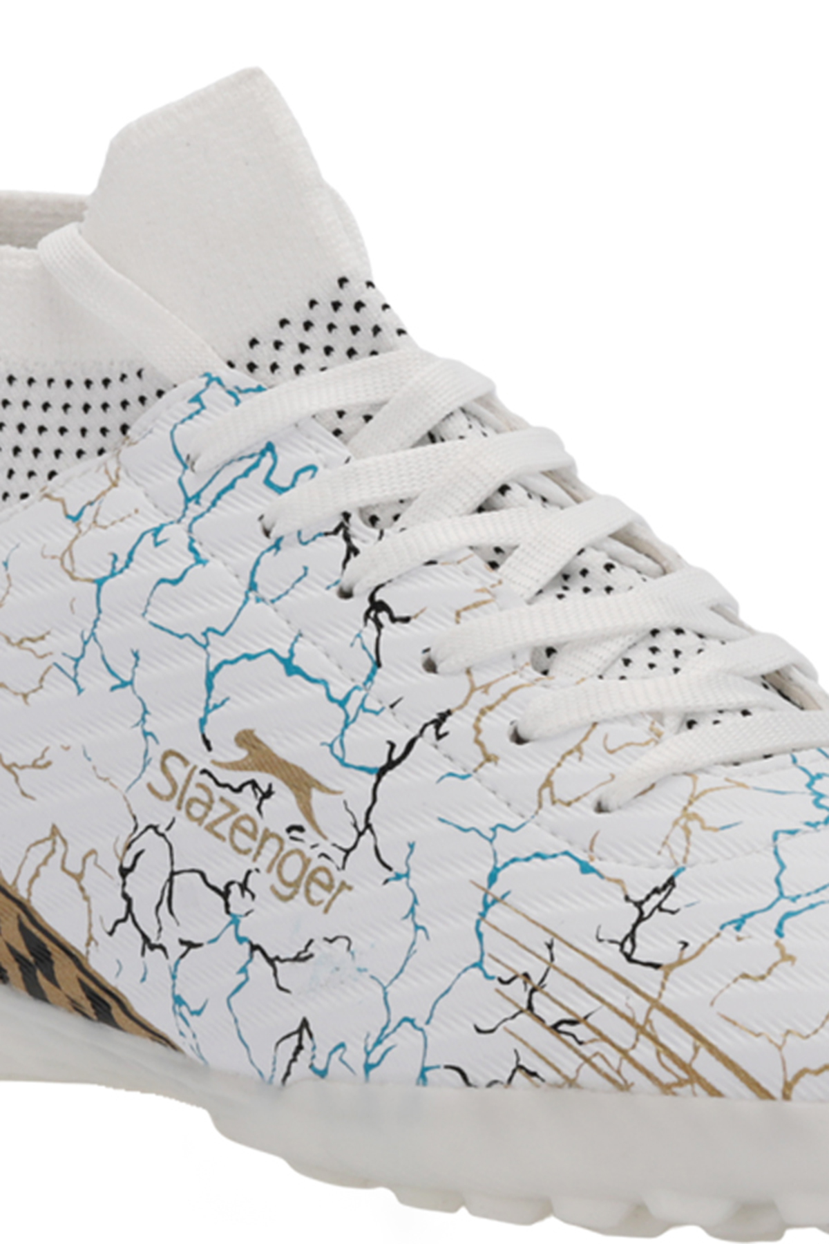 CORNER Erkek Futbol Ayakkabı Beyaz / Mavi - Görsel 5