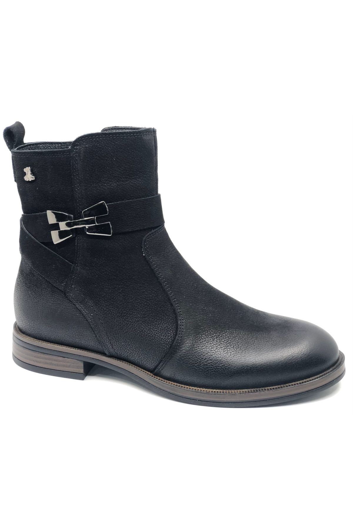 Kay Hakiki Deri Düz Kaymaz Taban Ortopedik Kadın Bot - Görsel 4