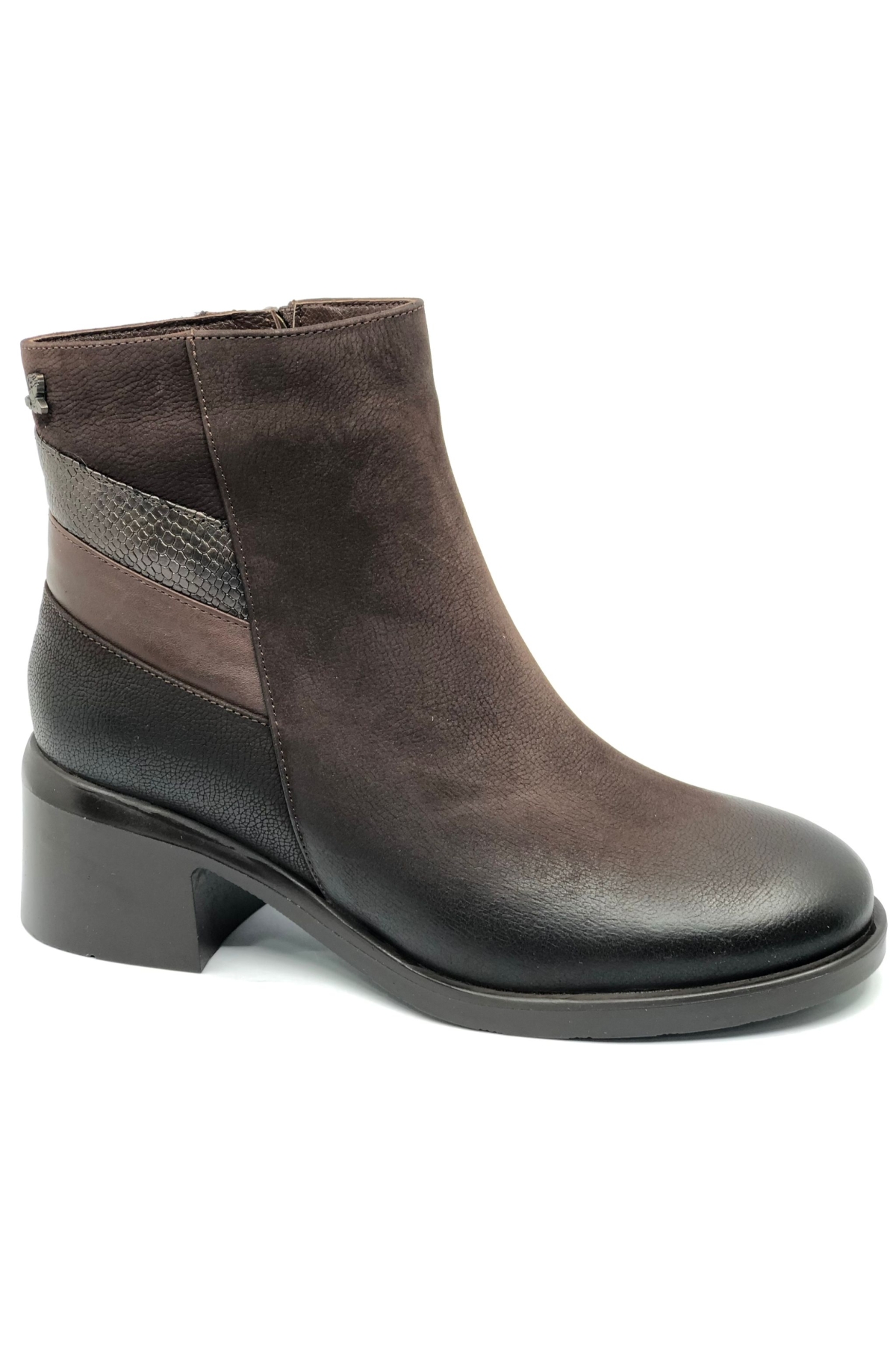 Brumalis Hakiki Deri Kaymaz Taban Ortopedik Kadın Bot - Görsel 4