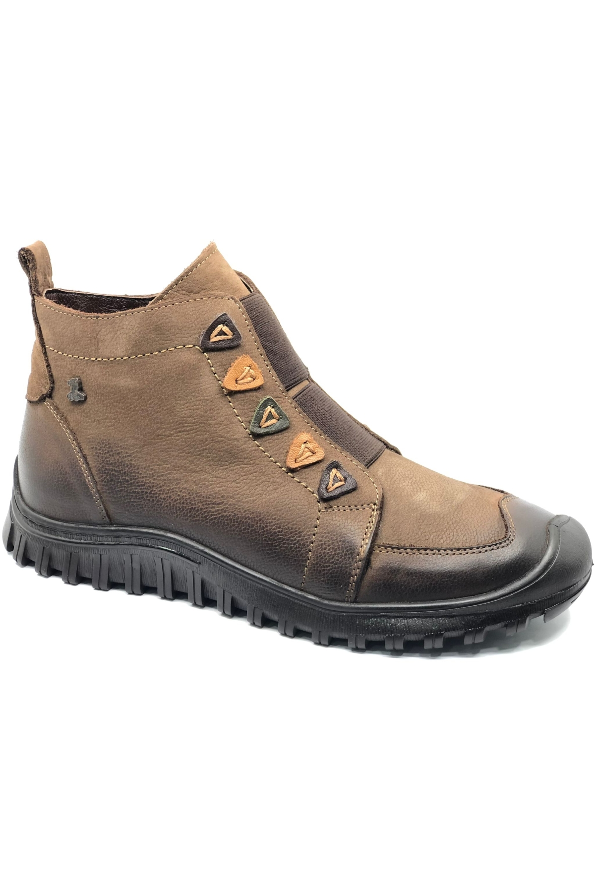 Nikkoolll Hakiki Deri Kaymaz Taban Ortopedik Kadın Bot - Görsel 3