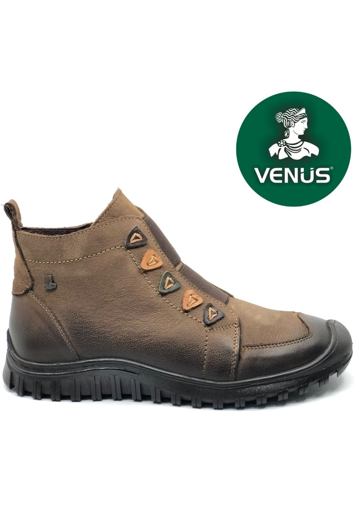 Nikkoolll Hakiki Deri Kaymaz Taban Ortopedik Kadın Bot - Görsel 4